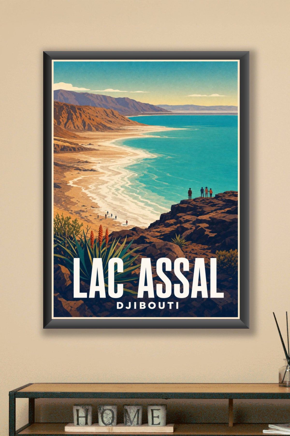 Affiche du Lac Assal, poster Djibouti