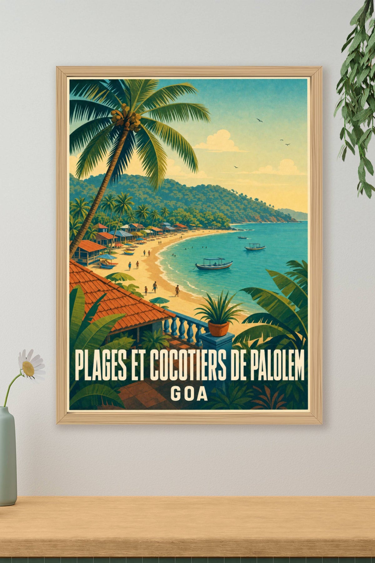 Affiche de Goa, poster Plages et Cocotiers