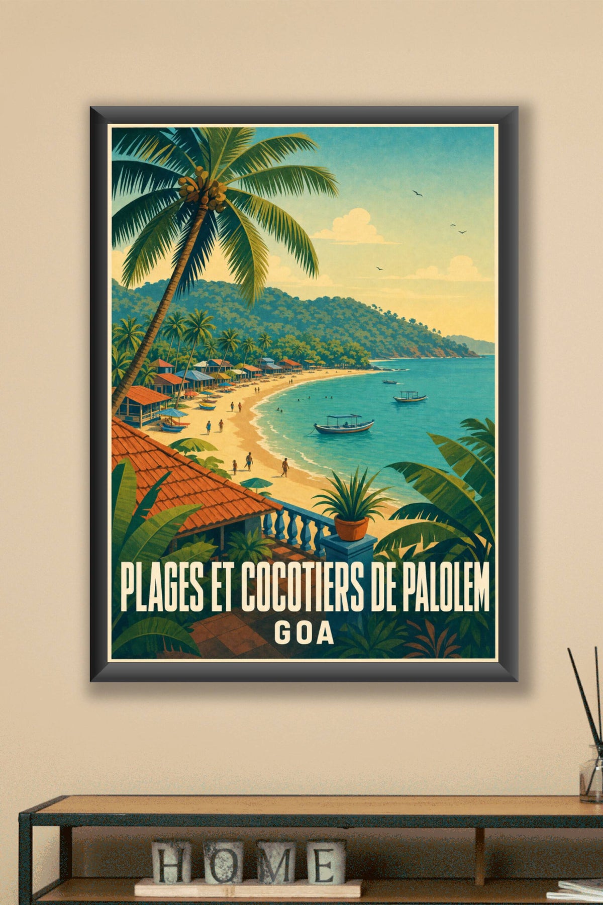 Affiche de Goa, poster Plages et Cocotiers