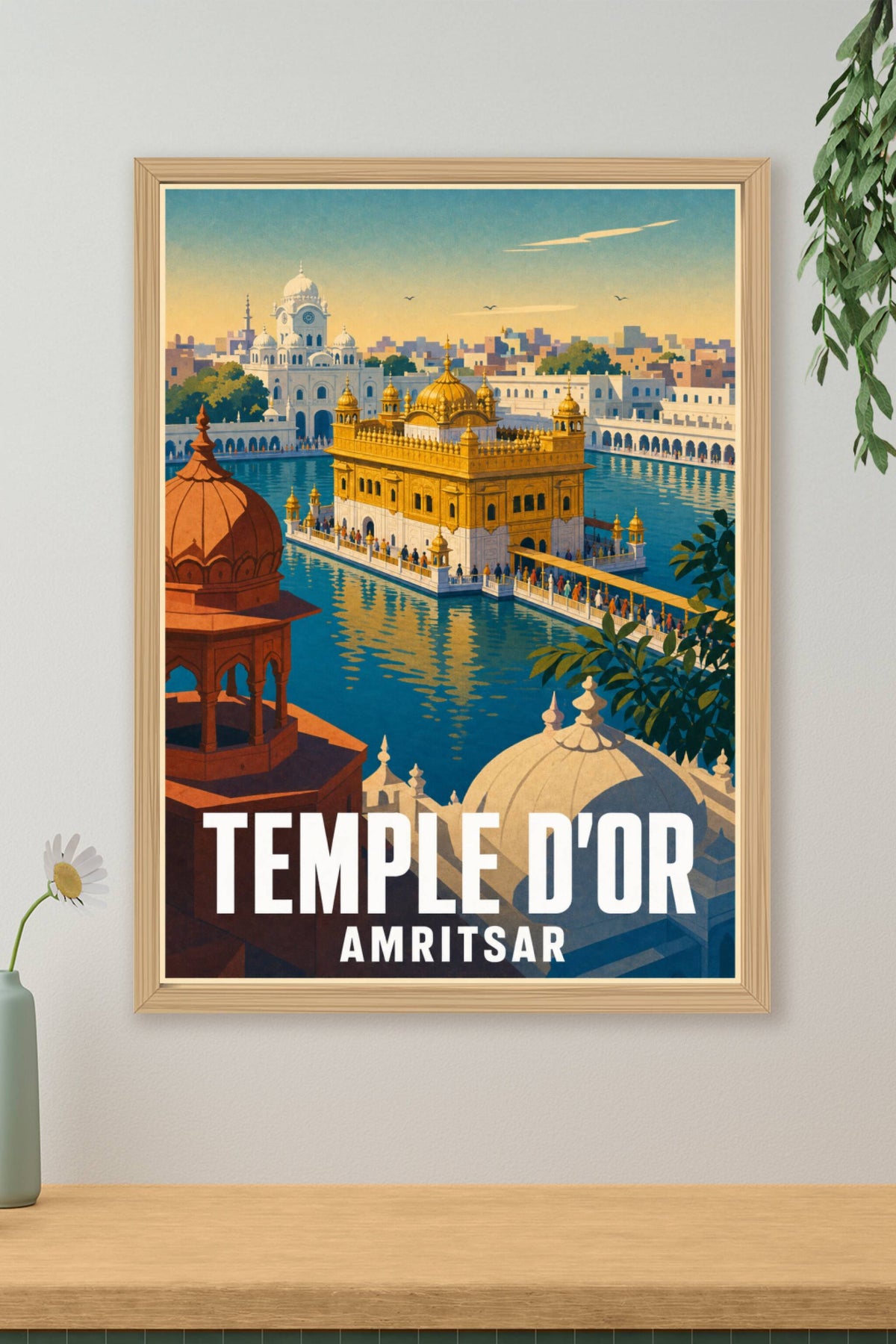 Affiche du Temple d'Or, poster Amritsar