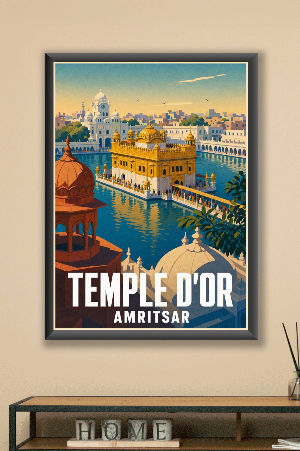 Affiche du Temple d'Or, poster Amritsar