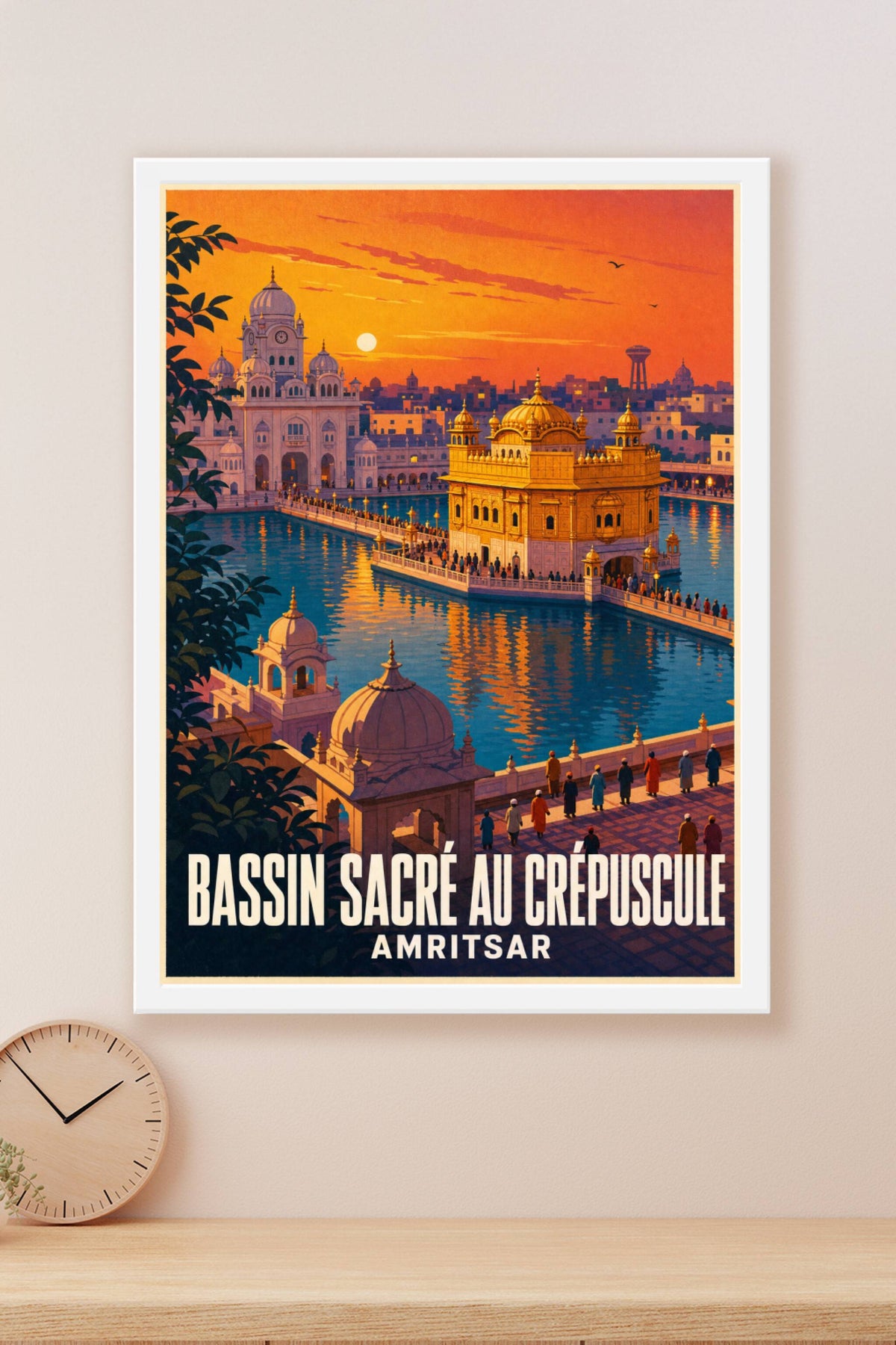 Affiche d'Amritsar, poster Temple d'Or