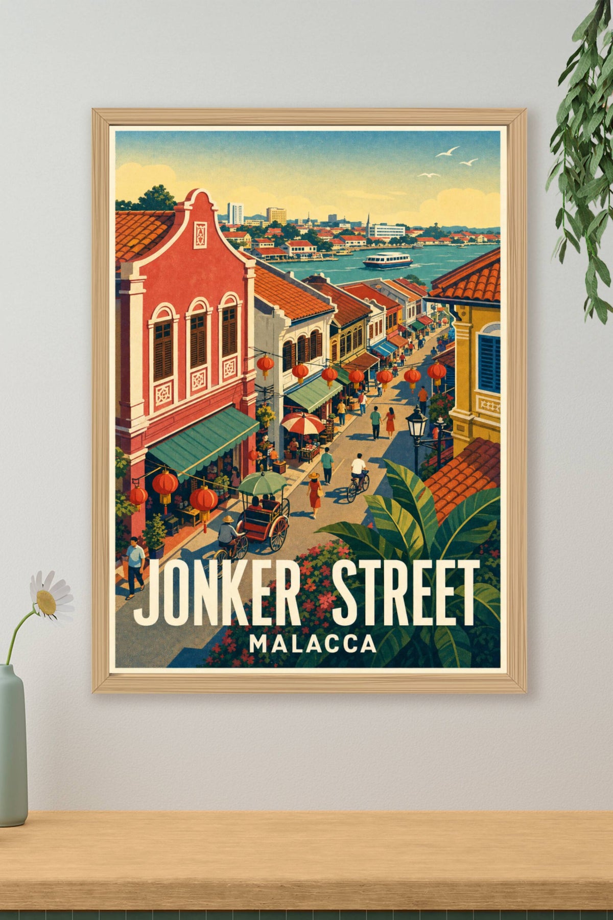 Affiche de Malacca, poster Jonker Street