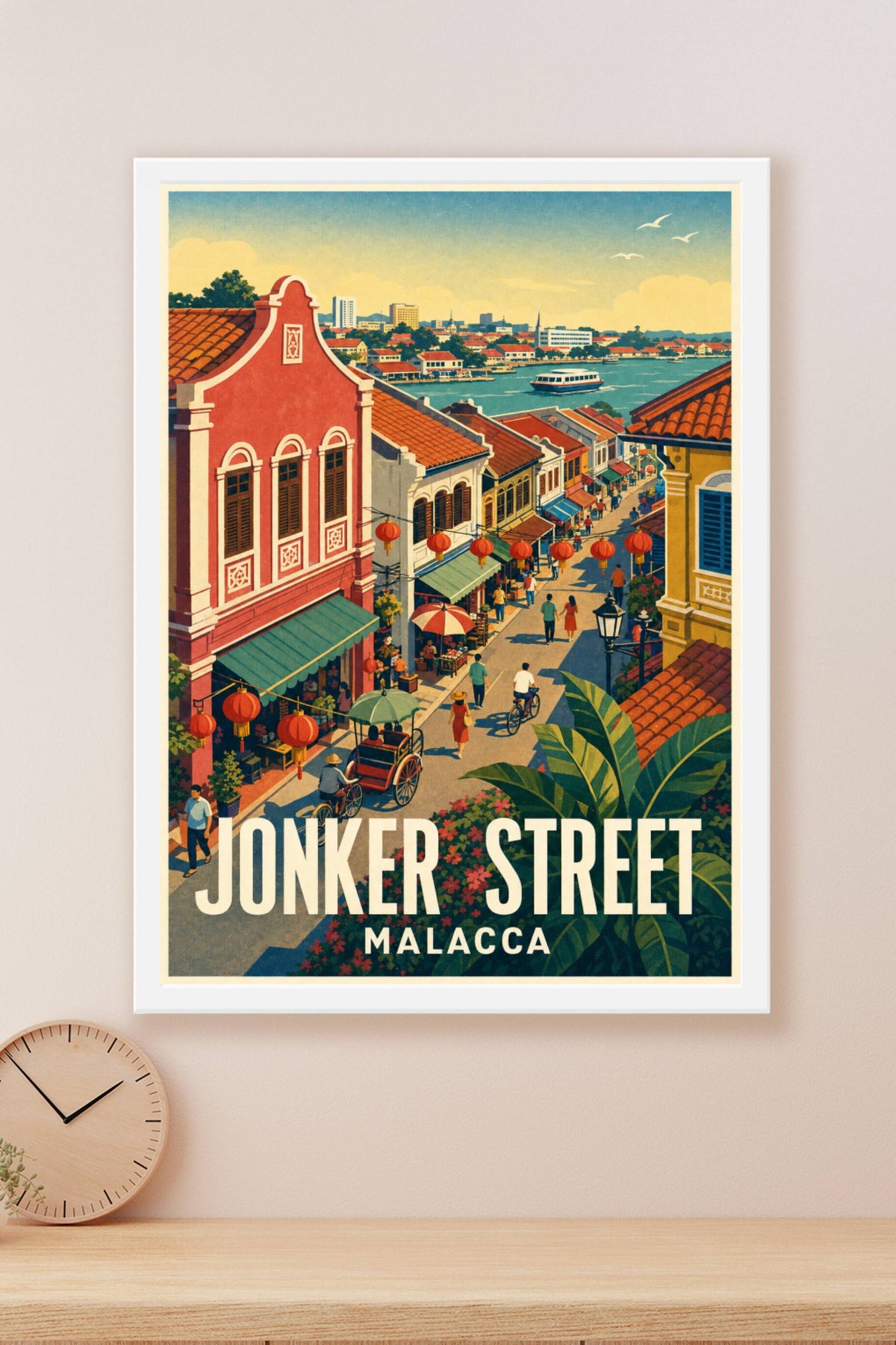 Affiche de Malacca, poster Jonker Street