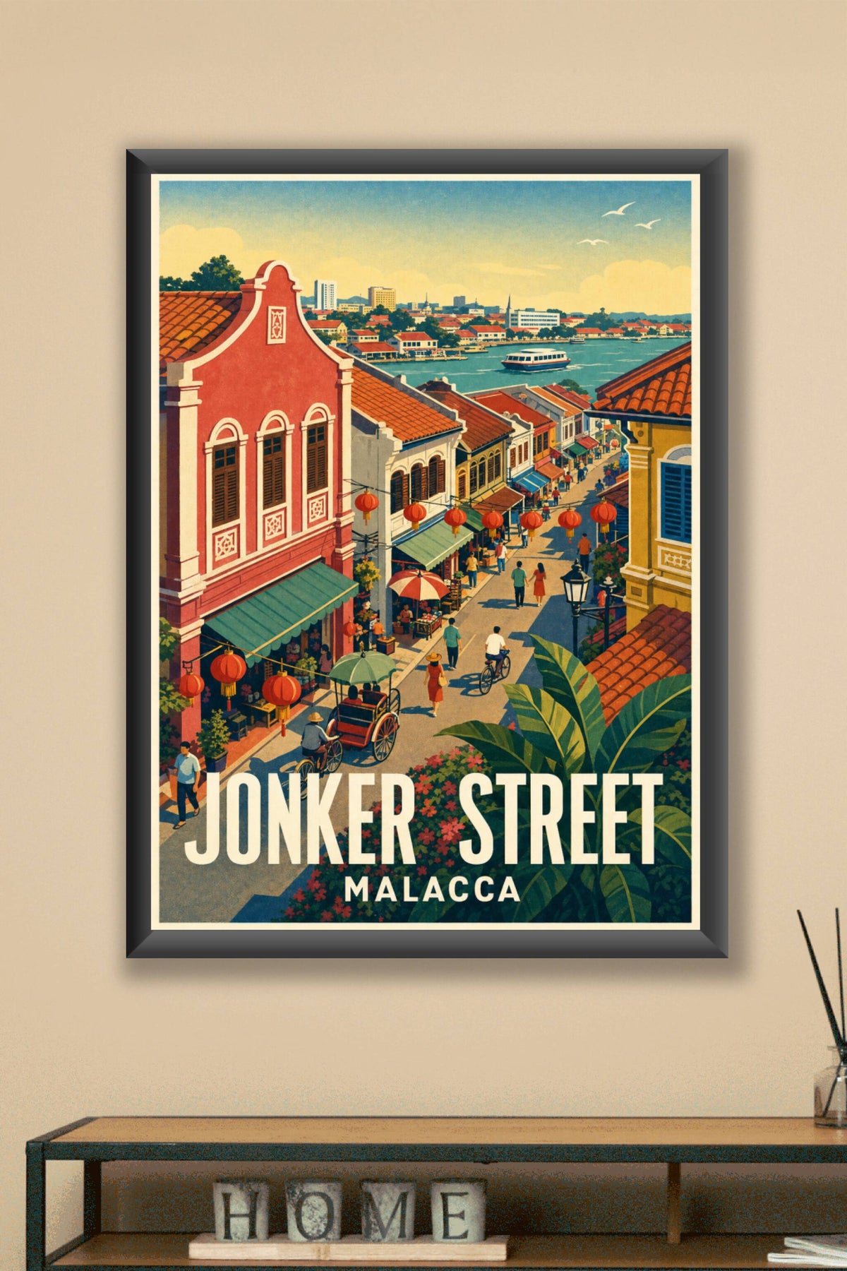Affiche de Malacca, poster Jonker Street