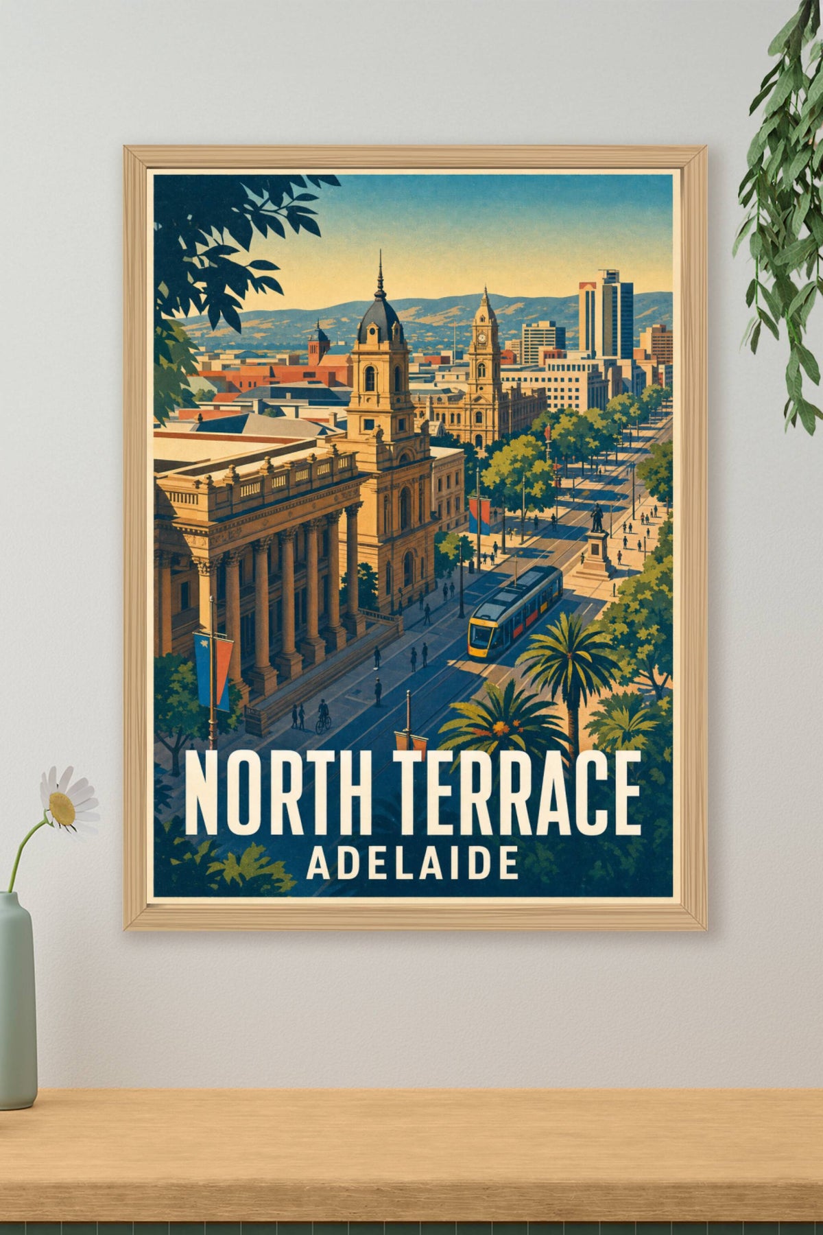 Affiche d'Adelaide, North Terrace