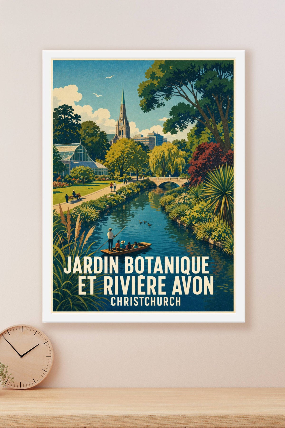 Affiche de Christchurch, poster Rivière Avon