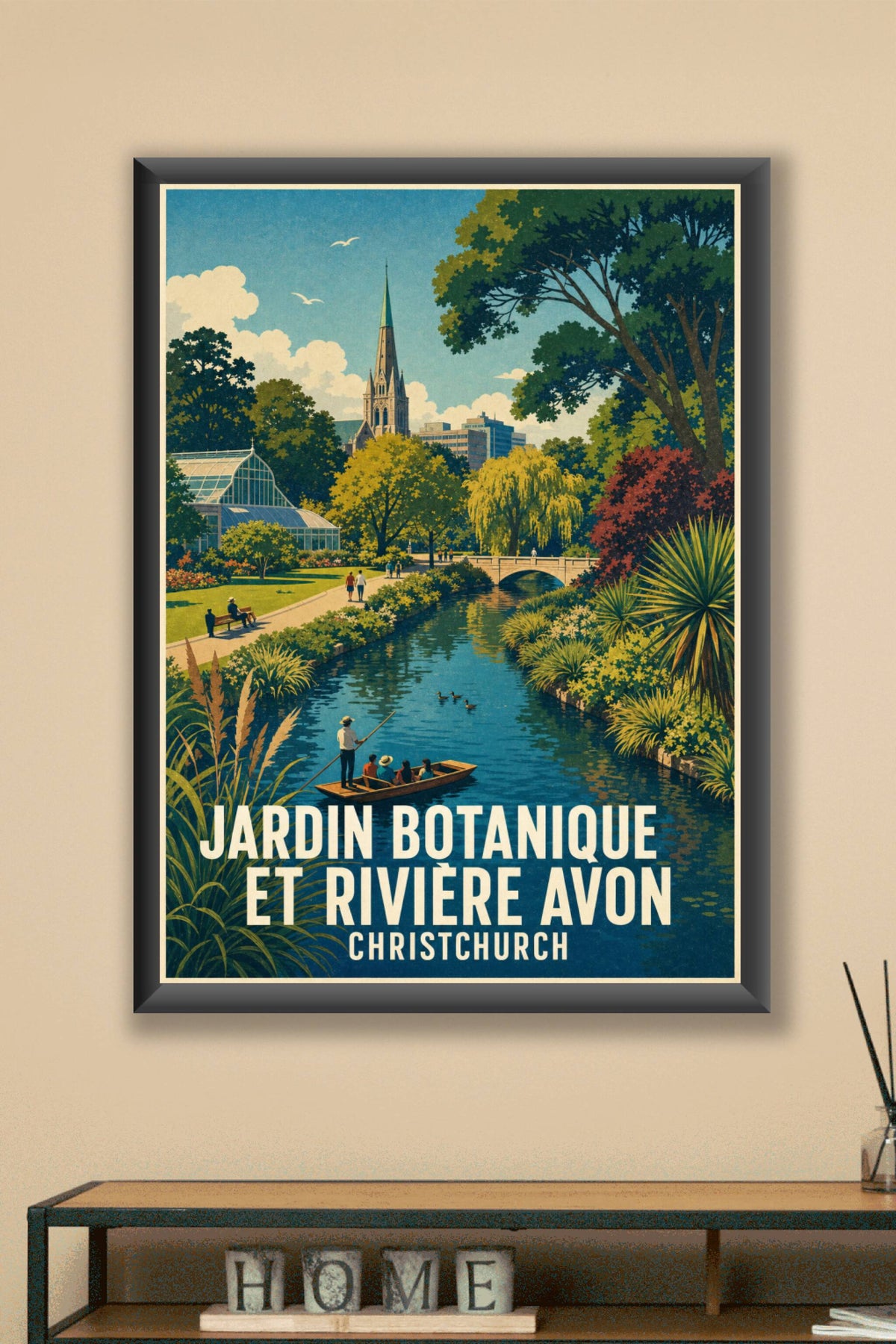 Affiche de Christchurch, poster Rivière Avon