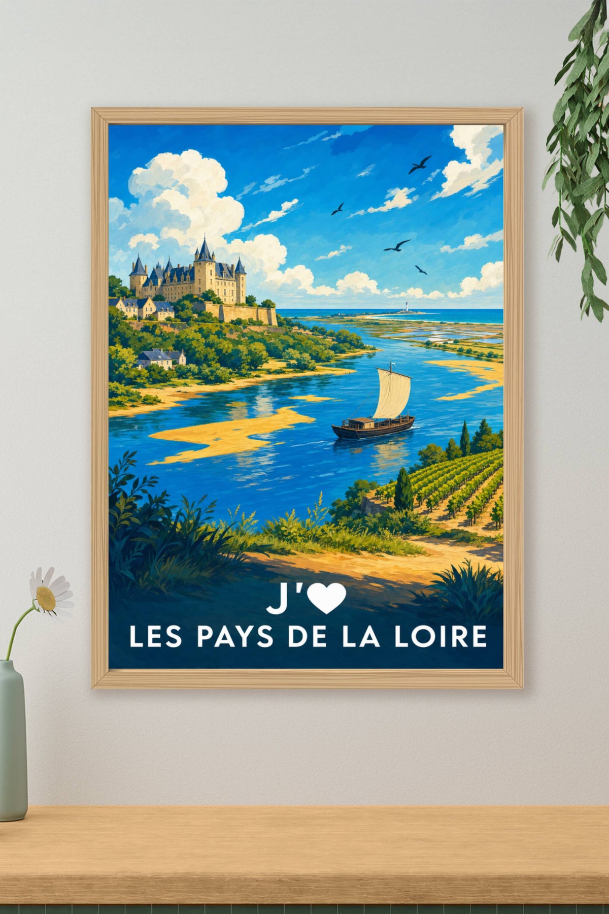 Affiche j'aime les Pays de la Loire