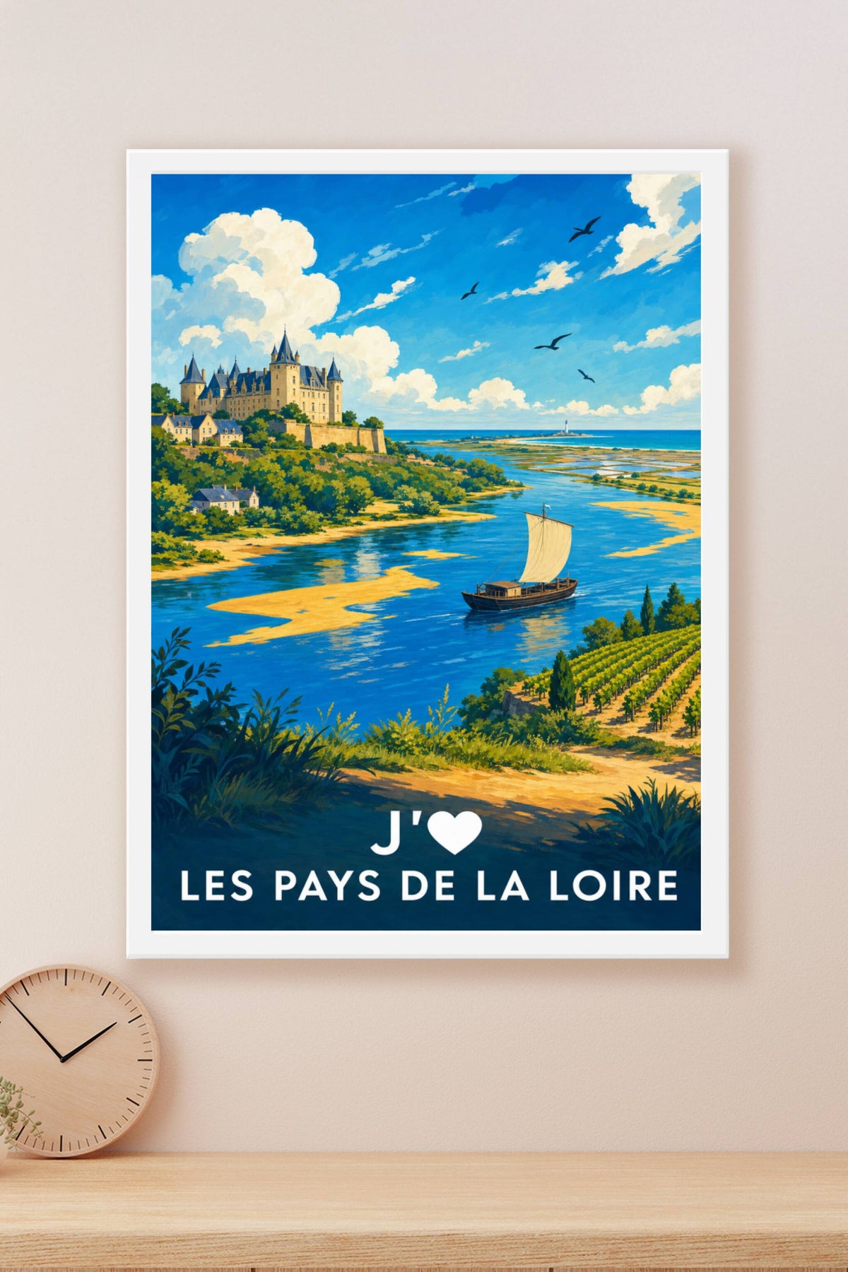 Affiche j'aime les Pays de la Loire