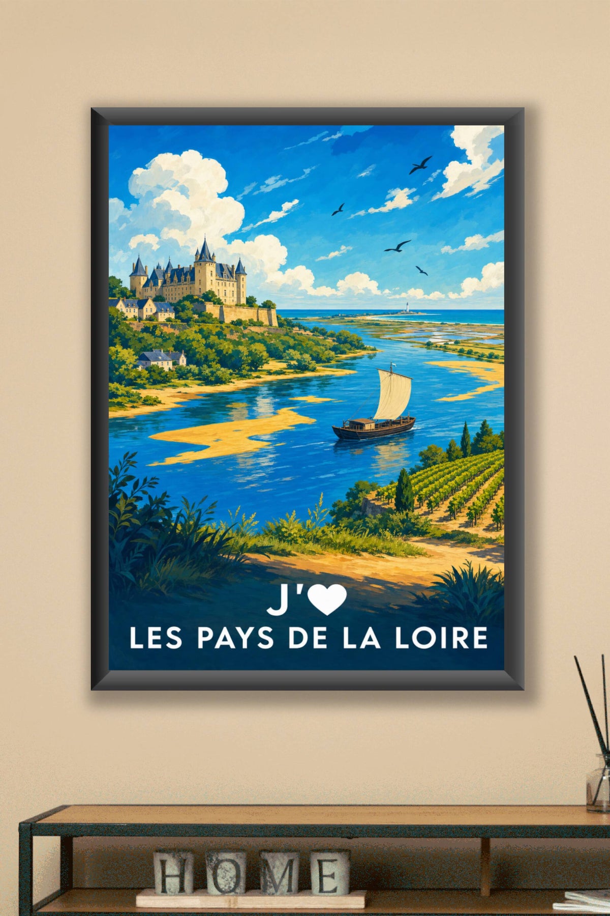 Affiche j'aime les Pays de la Loire