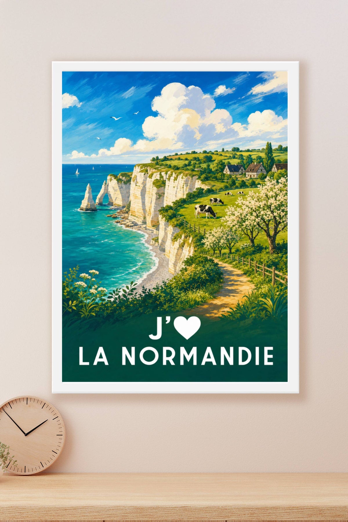 Affiche j'aime la Normandie