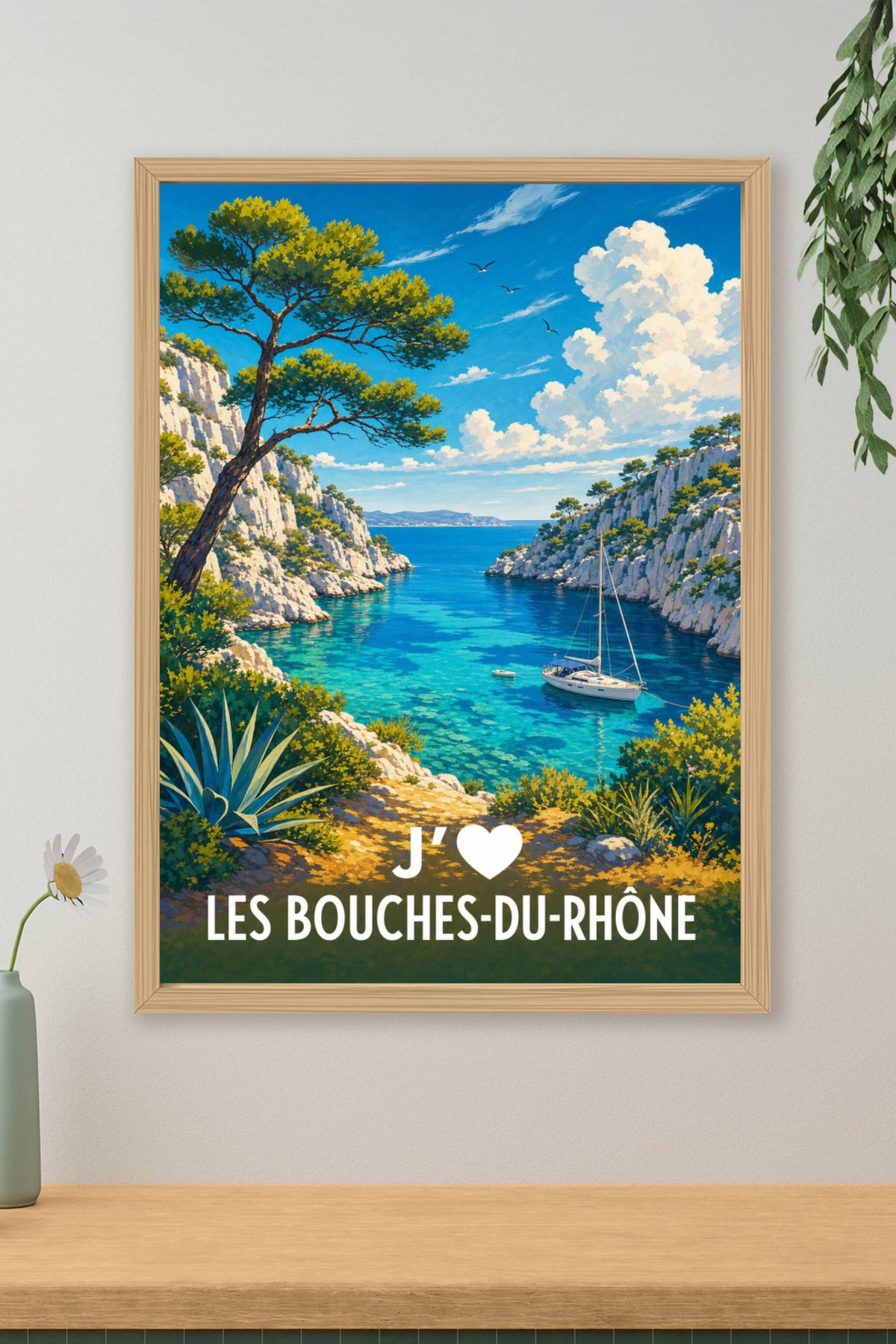 Affiche J'aime les Bouches-du-Rhône