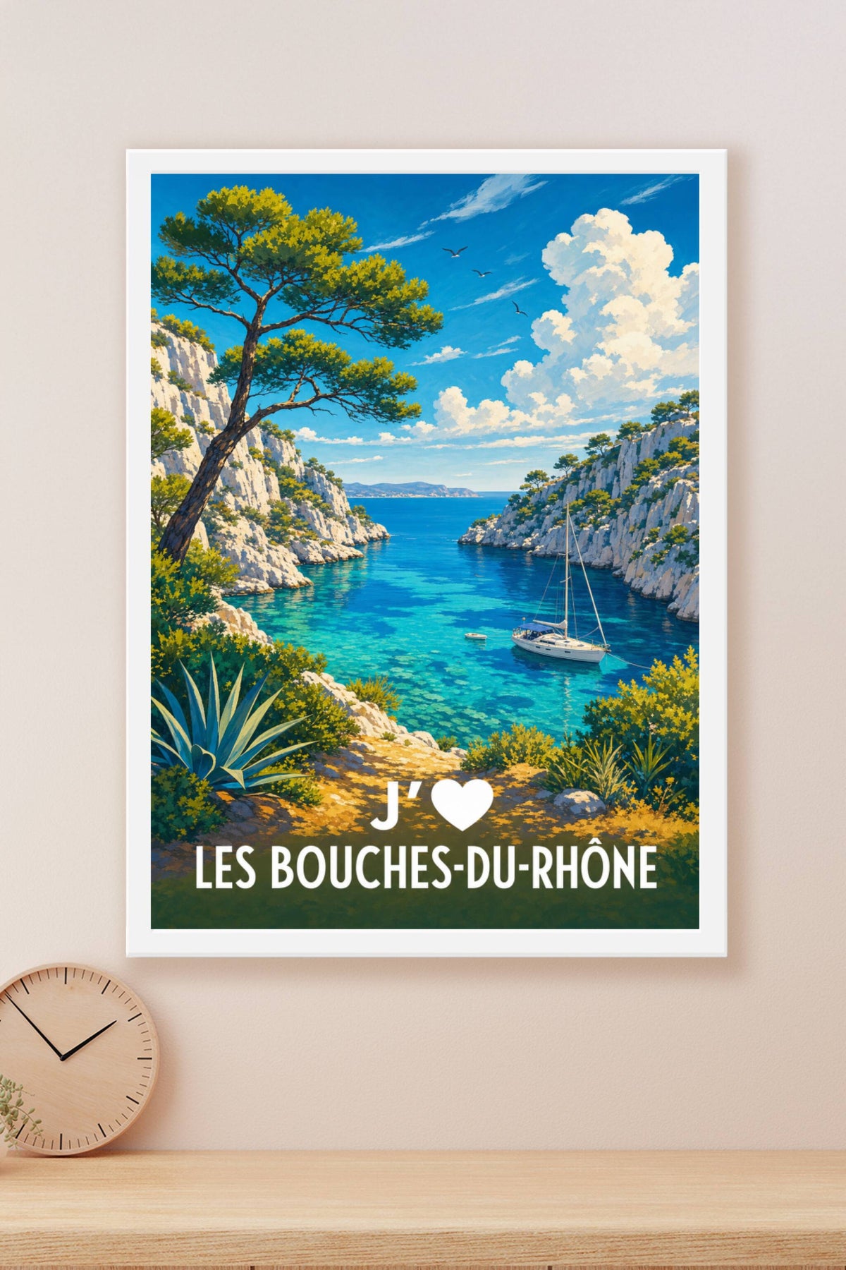 Affiche J'aime les Bouches-du-Rhône