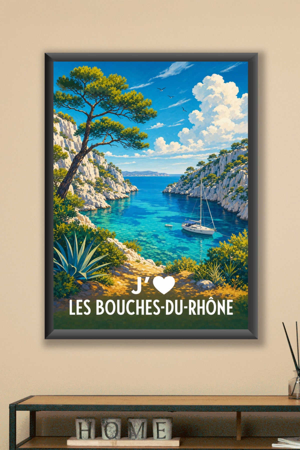 Affiche J'aime les Bouches-du-Rhône