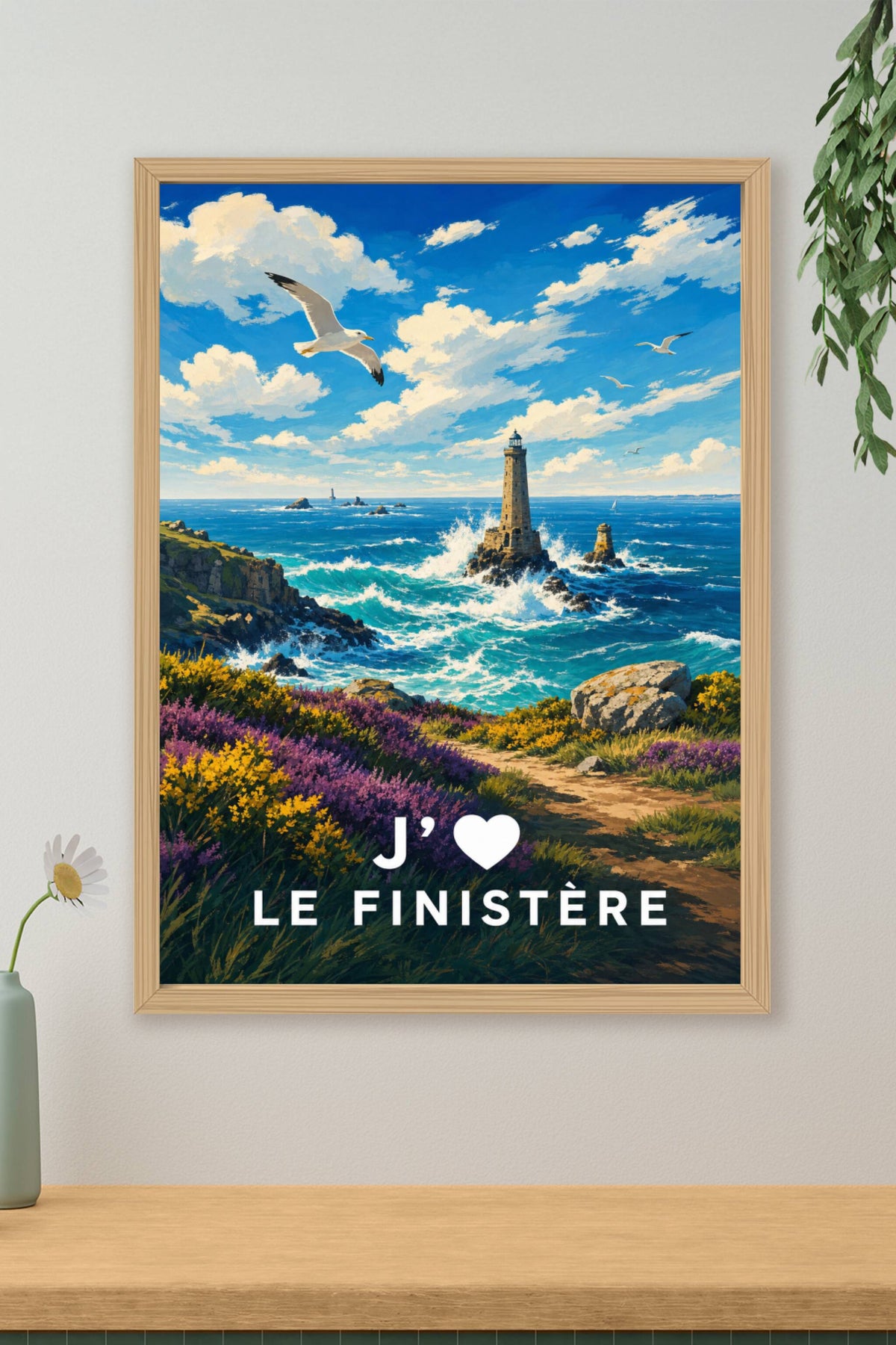 Affiche J'aime le Finistère