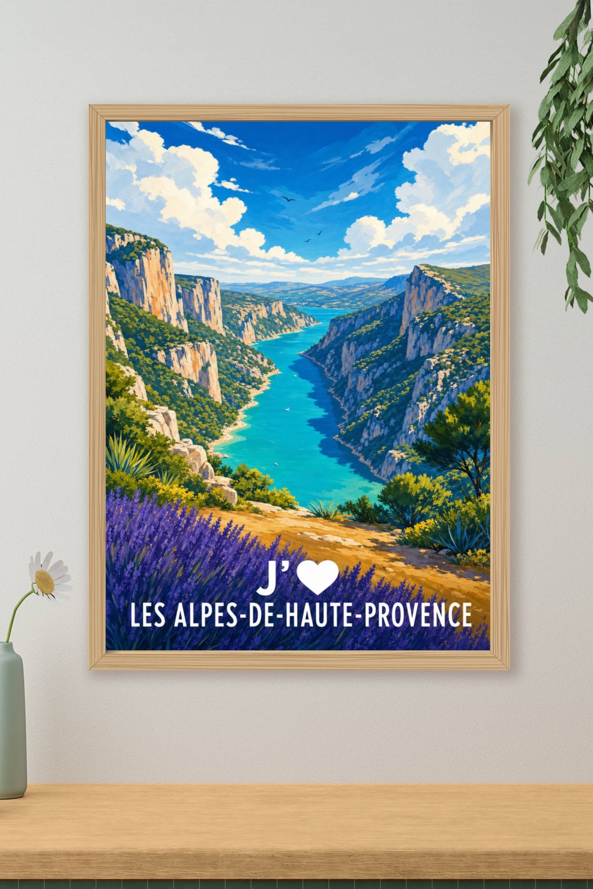 Affiche J'aime les Alpes-de-Haute-Provence