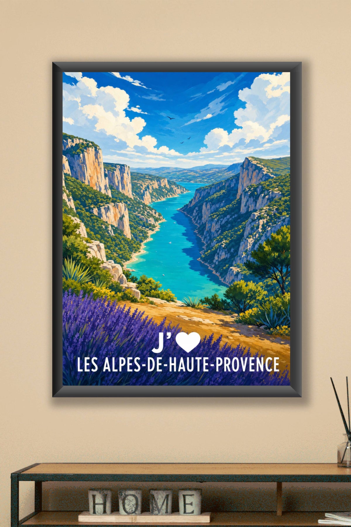 Affiche J'aime les Alpes-de-Haute-Provence