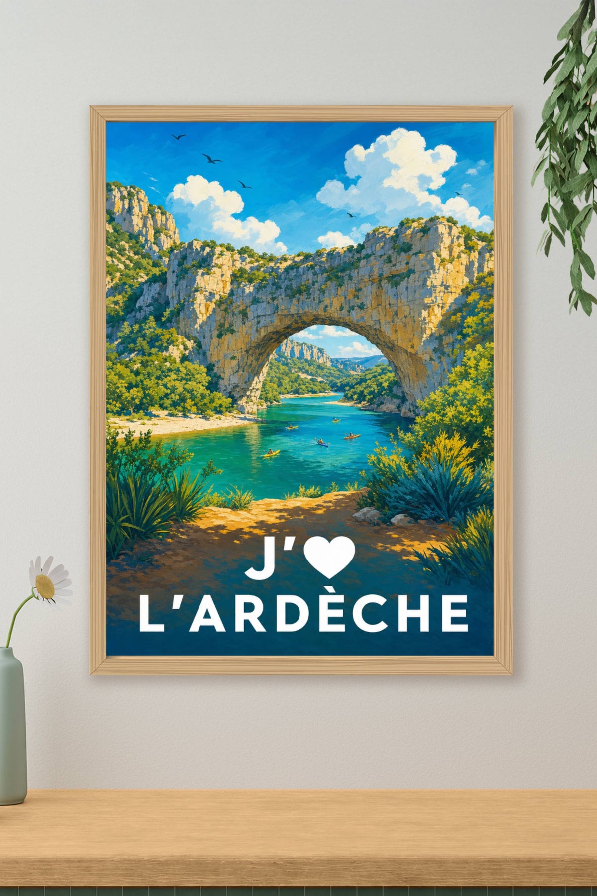 Affiche J'aime l'Ardèche