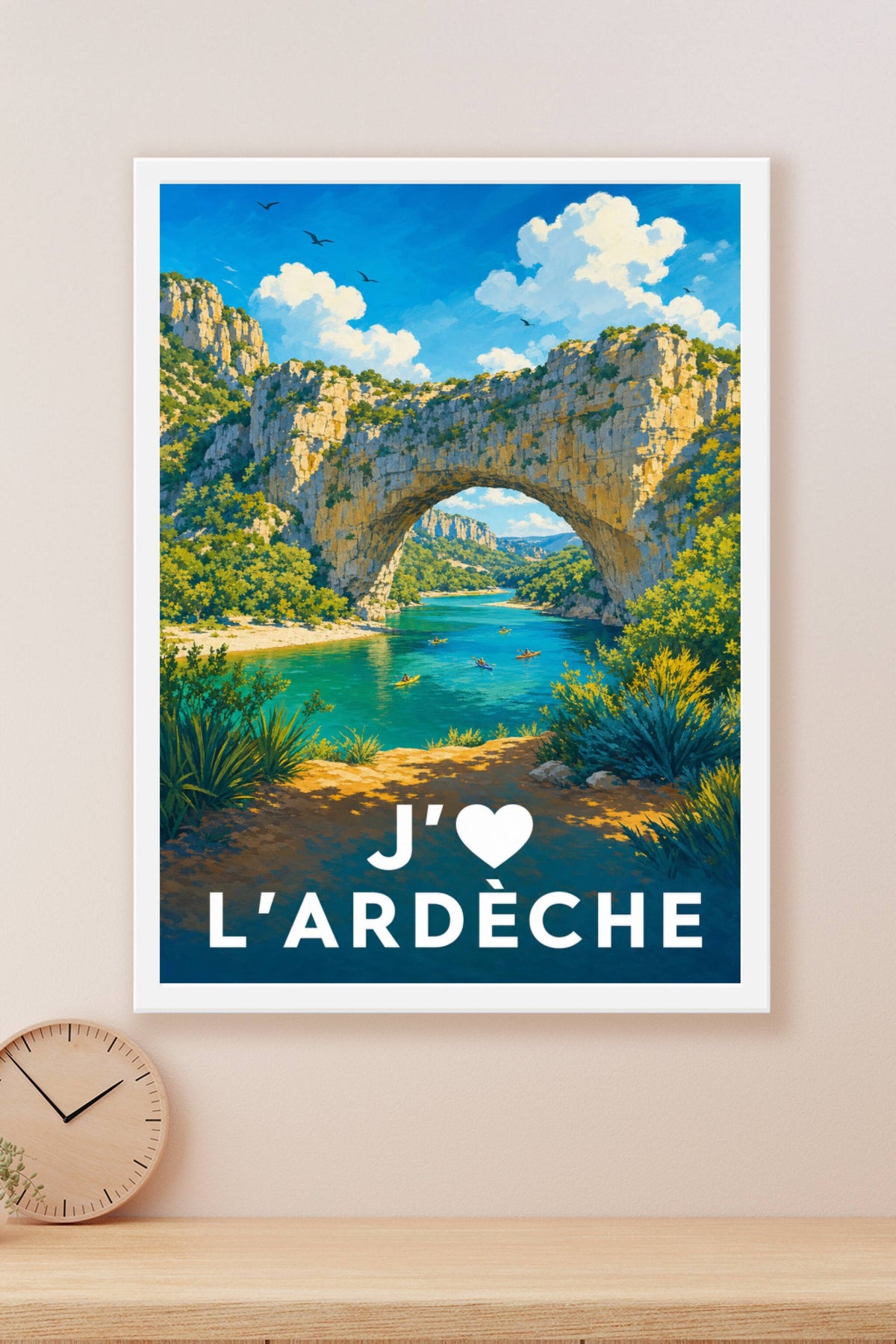 Affiche J'aime l'Ardèche