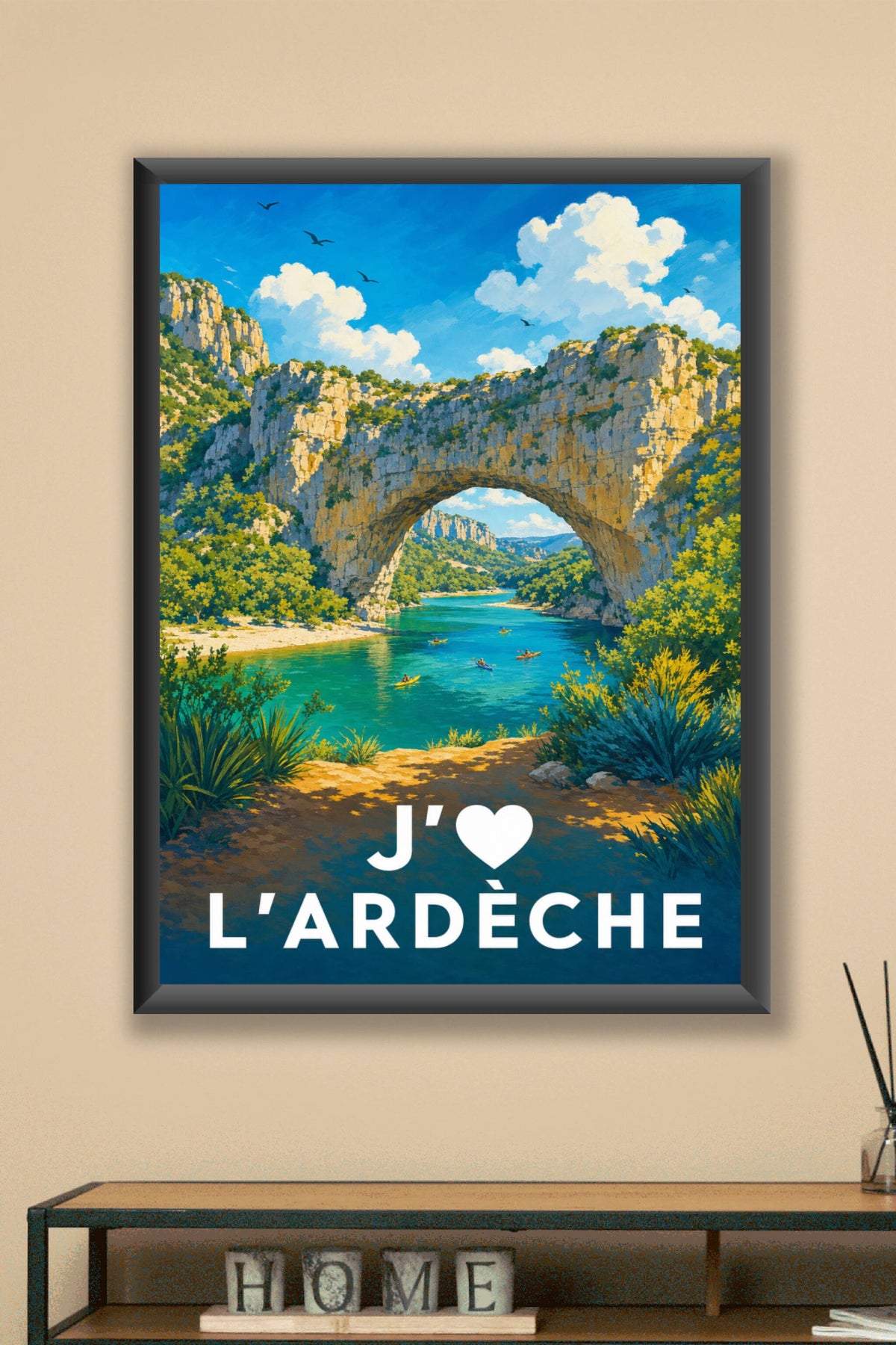 Affiche J'aime l'Ardèche