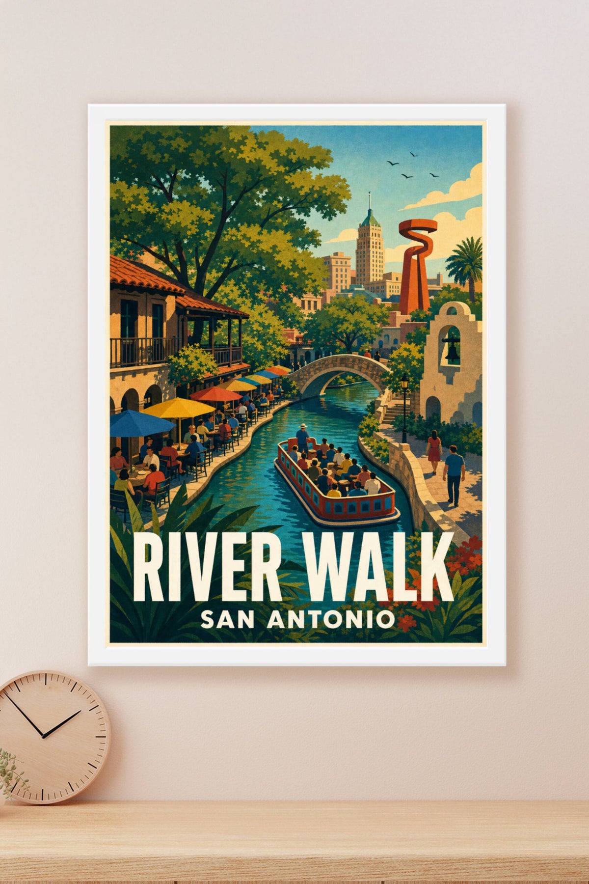 Poster de San Antonio, River Walk Texas