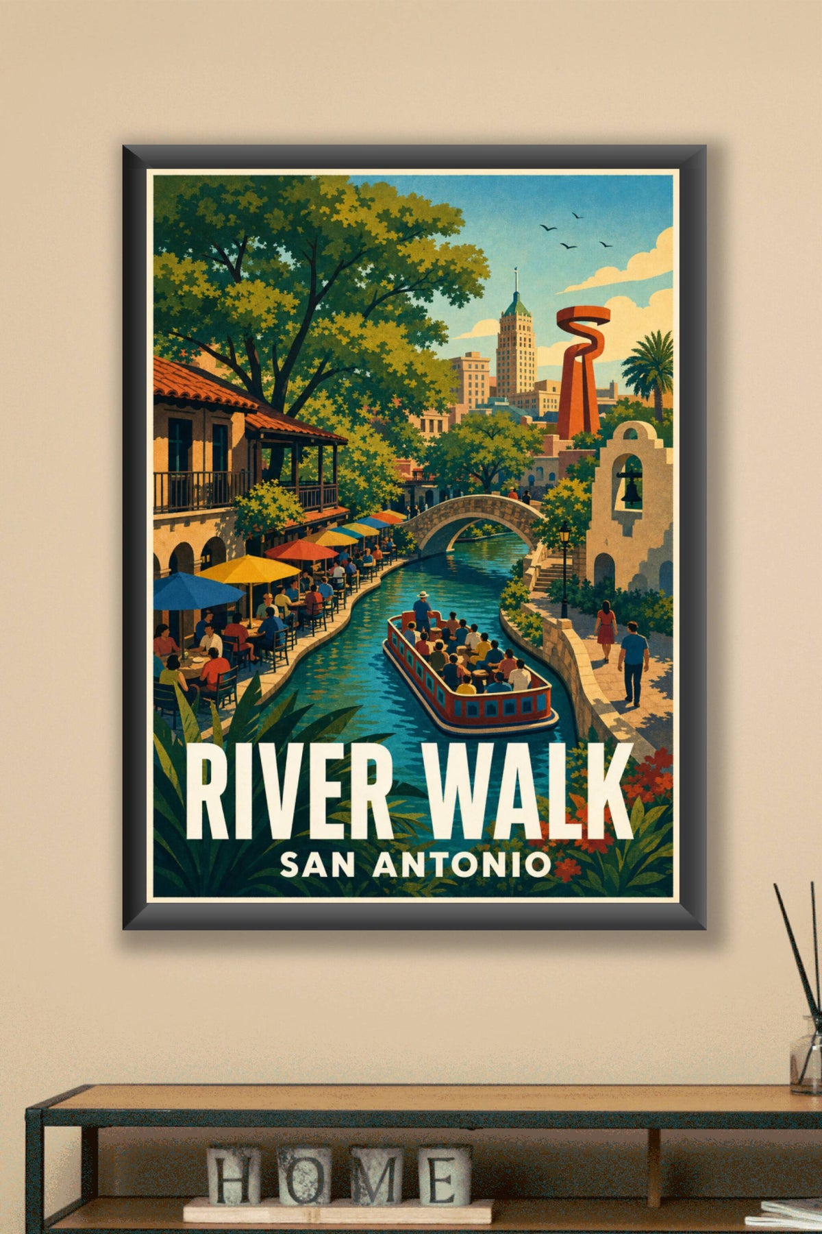 Poster de San Antonio, River Walk Texas