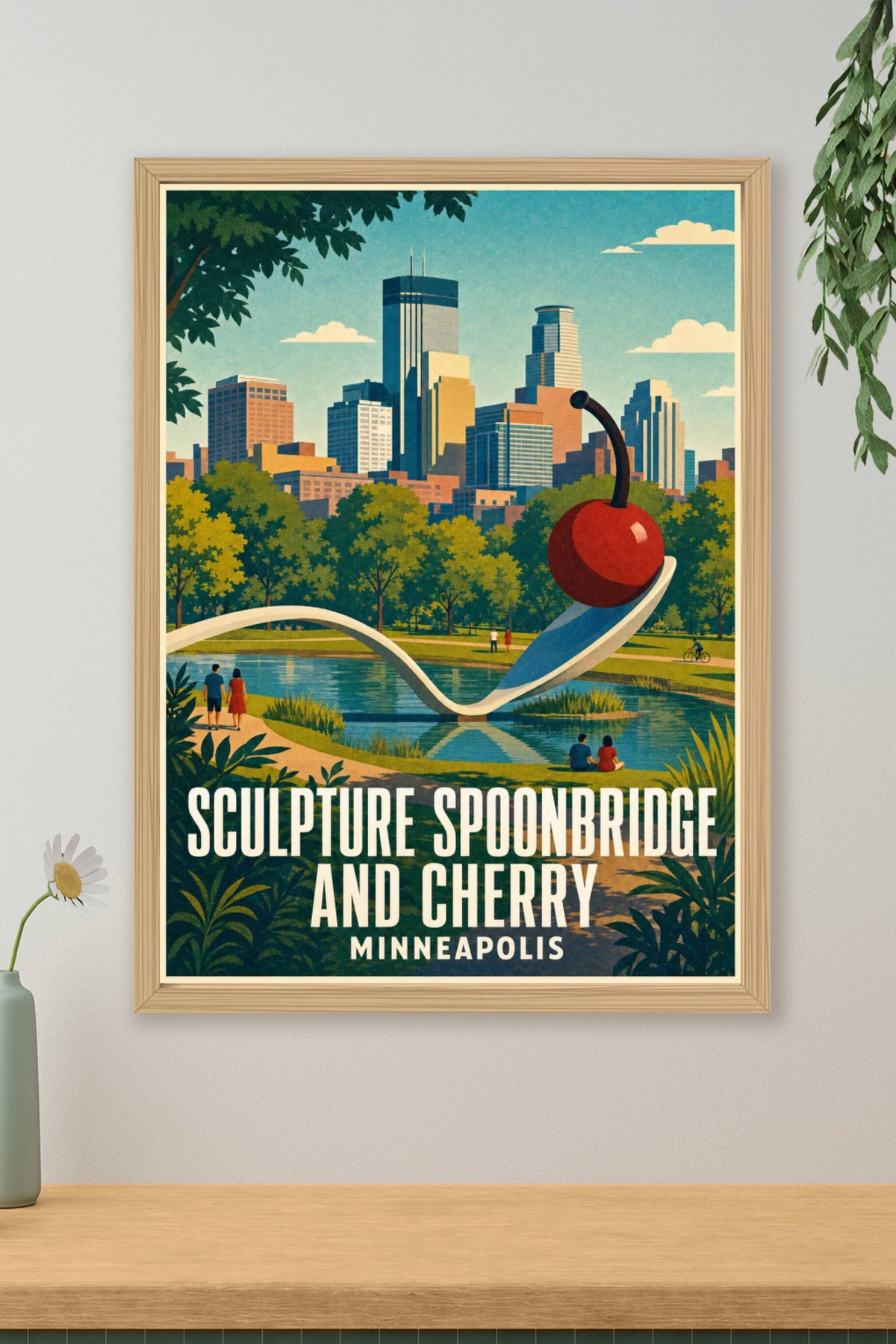 Affiche de Minneapolis, Spoonbridge and Cherry