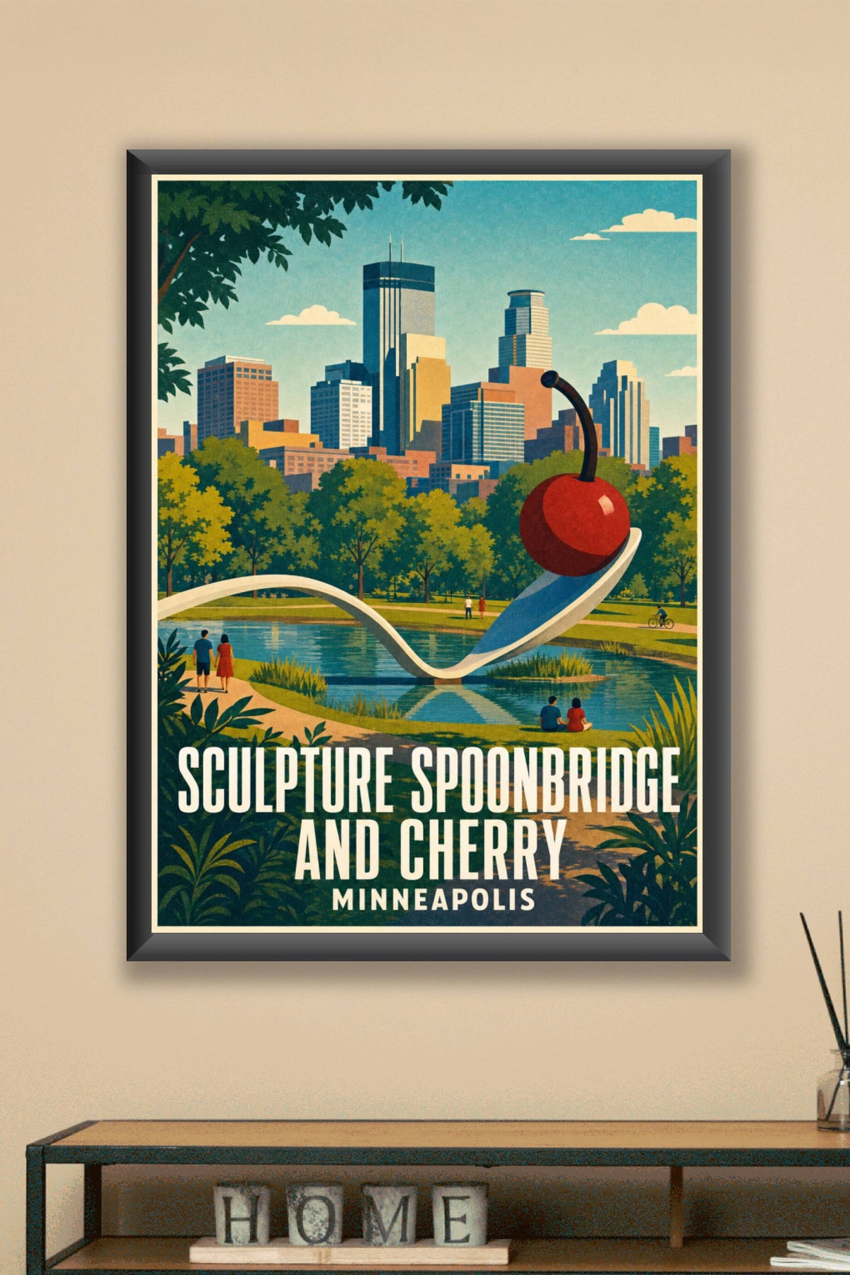 Affiche de Minneapolis, Spoonbridge and Cherry