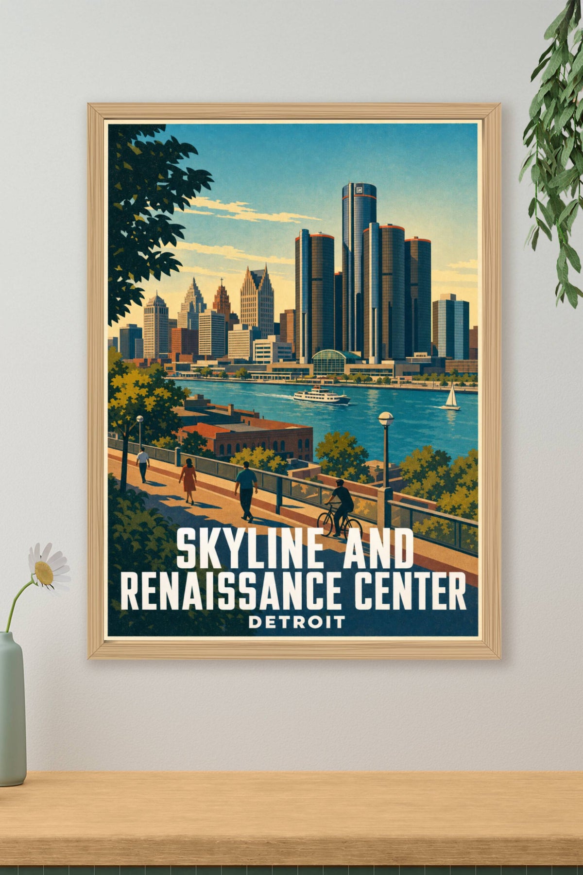 Affiche de Detroit, poster Renaissance Center