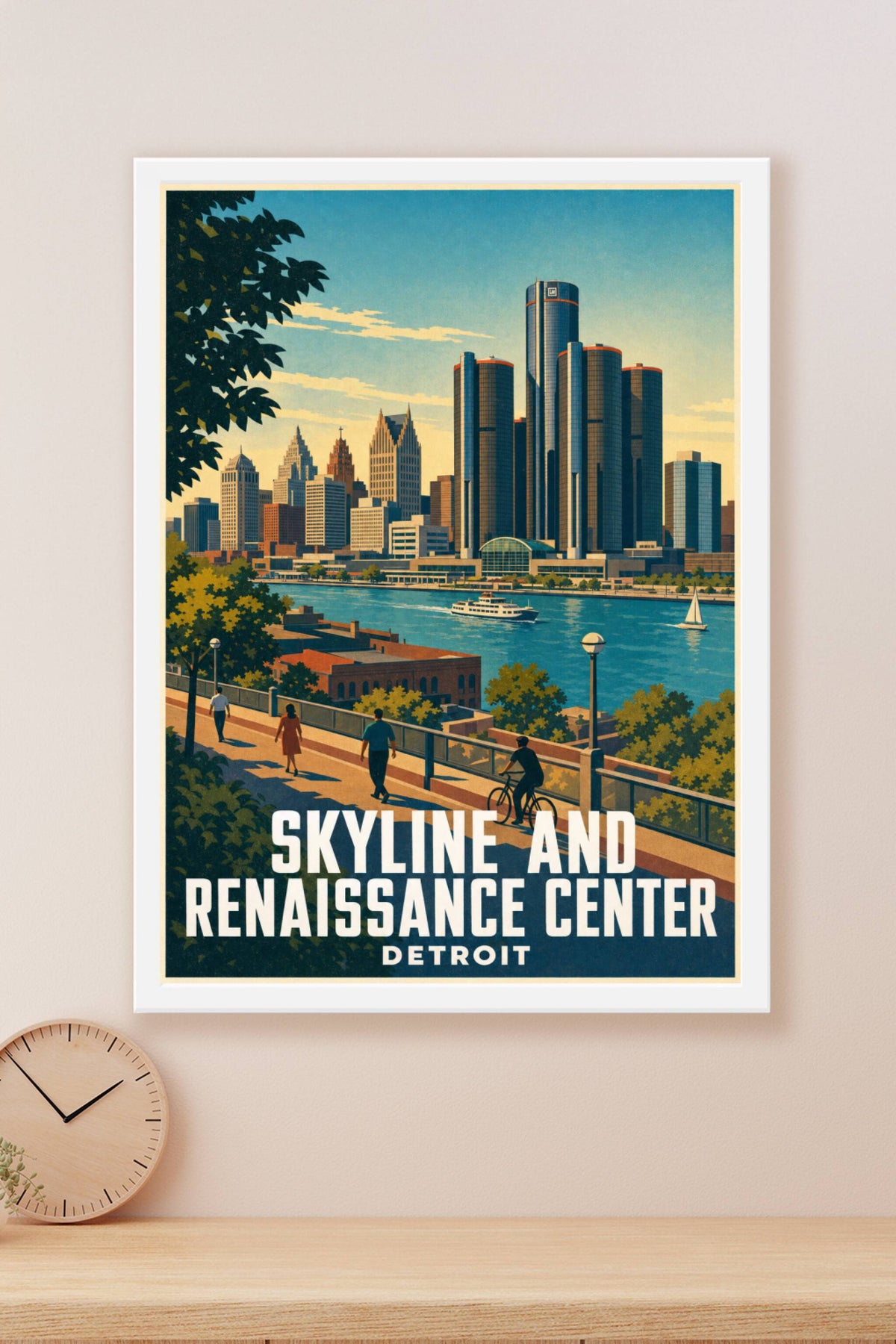 Affiche de Detroit, poster Renaissance Center