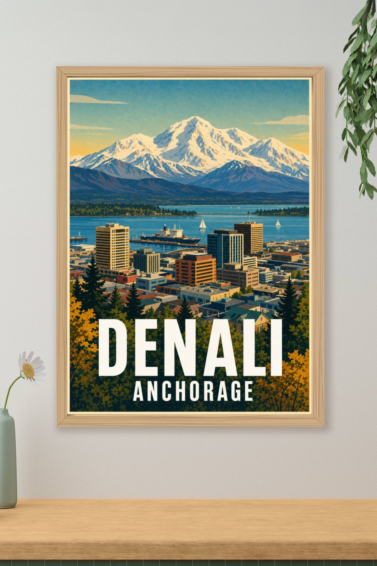 Affiche d'Anchorage, poster Denali Alaska