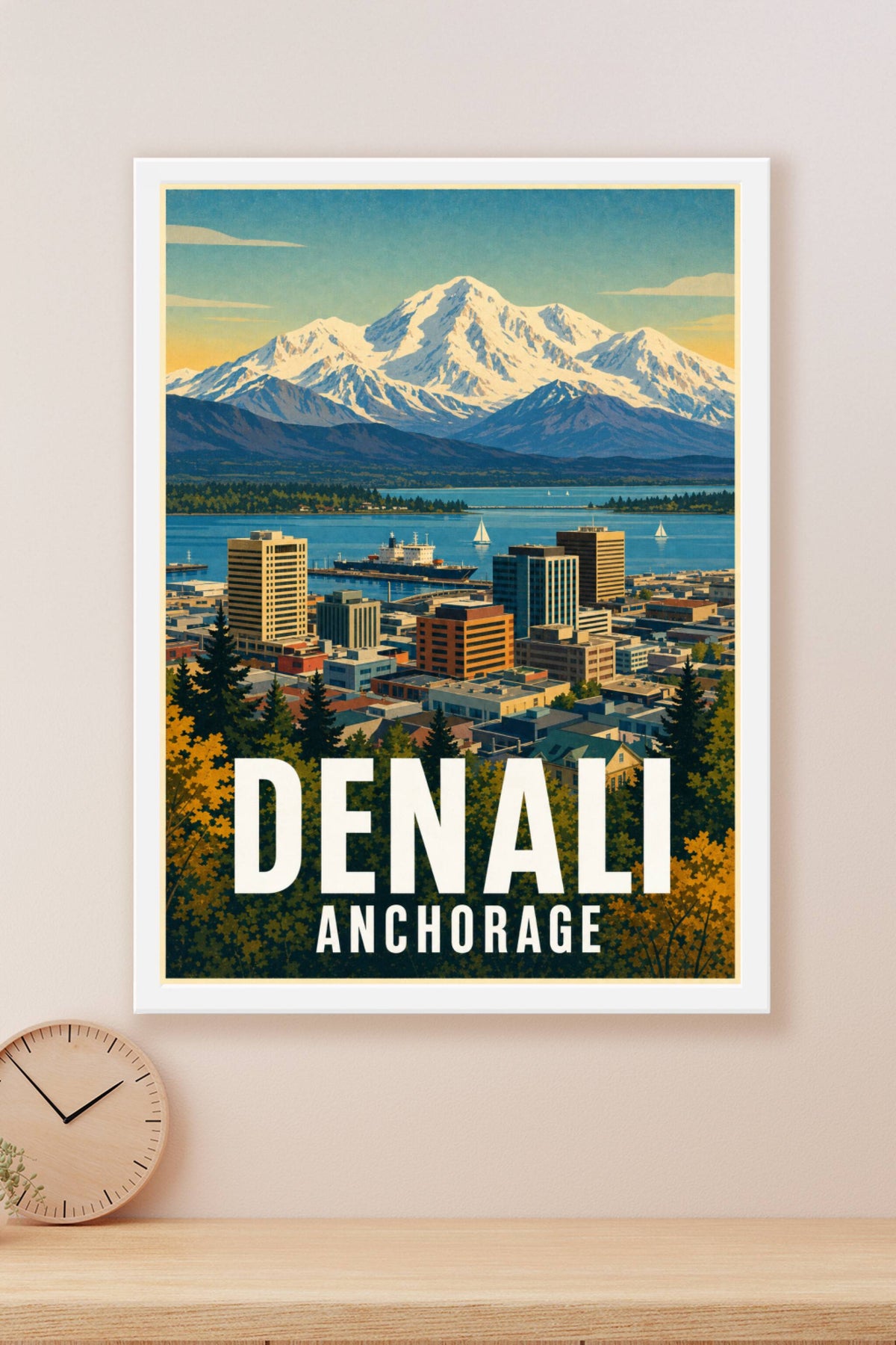 Affiche d'Anchorage, poster Denali Alaska