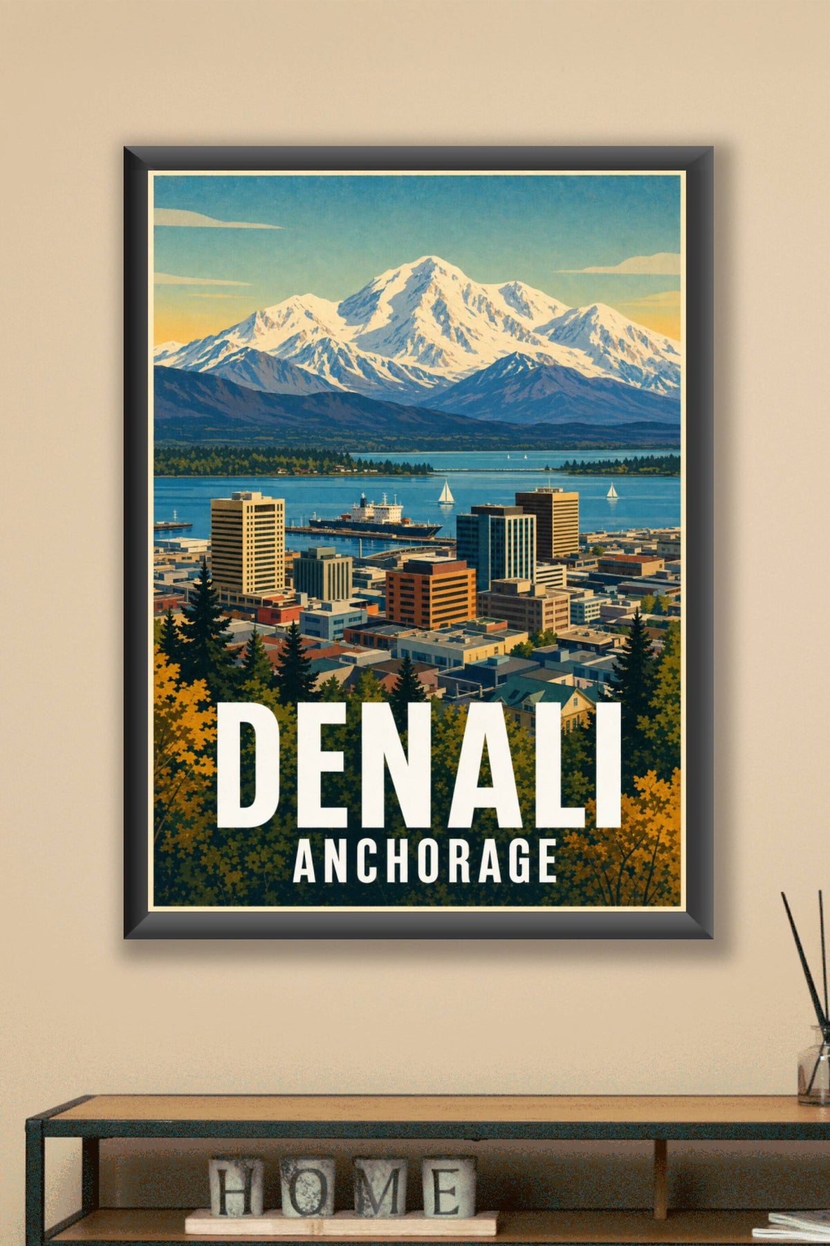 Affiche d'Anchorage, poster Denali Alaska