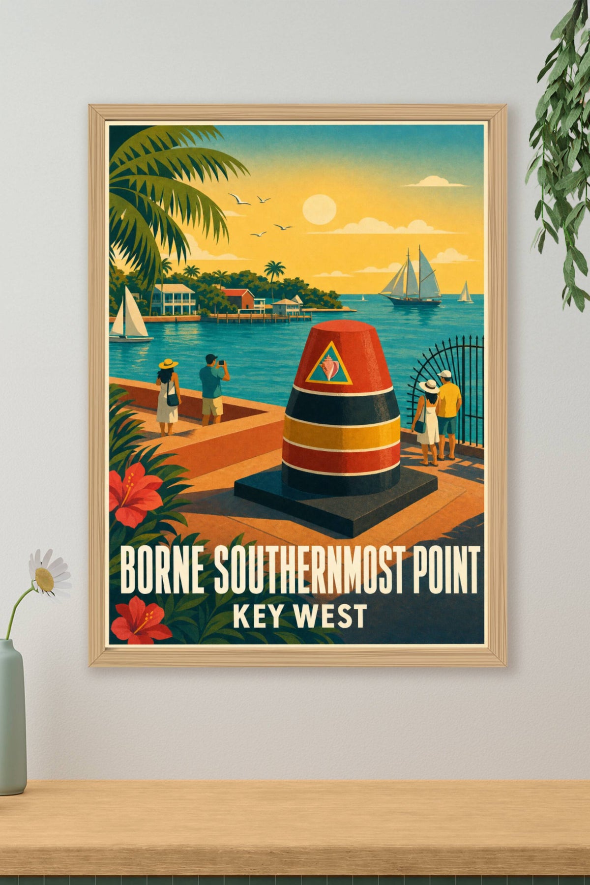 Poster de Key West, borne Southernmost Point