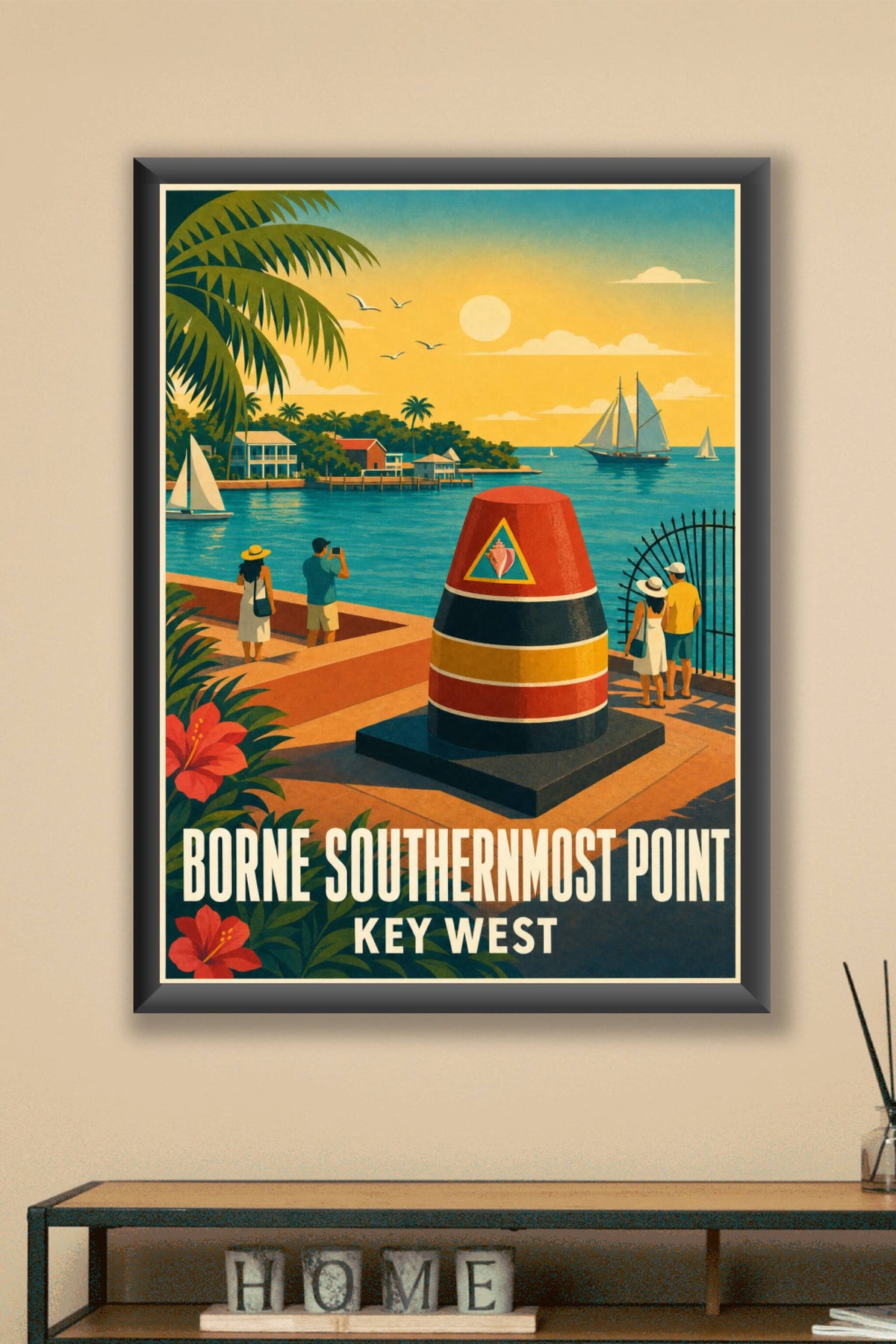 Poster de Key West, borne Southernmost Point