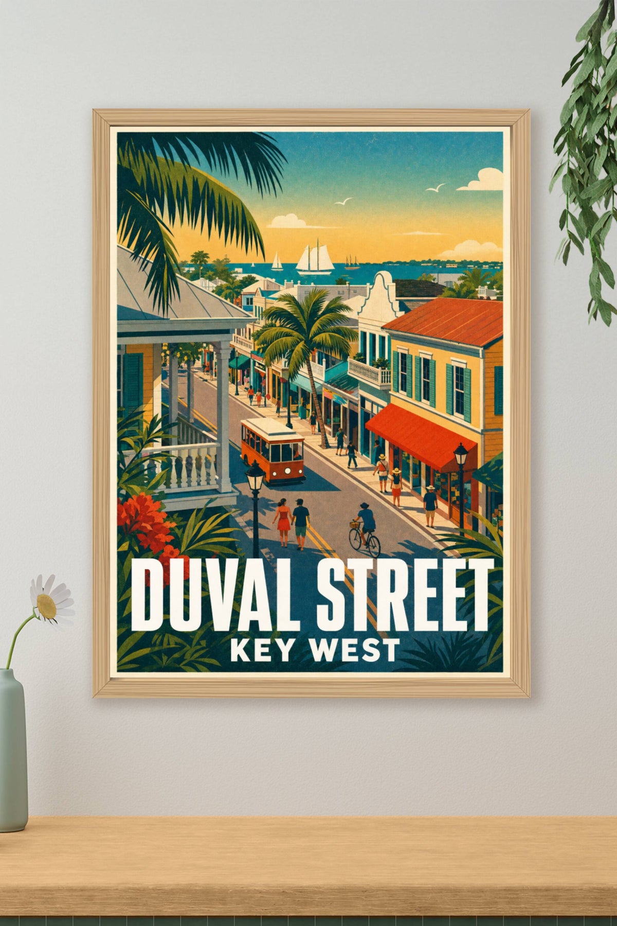 Poster de Key West, Duval Street Floride