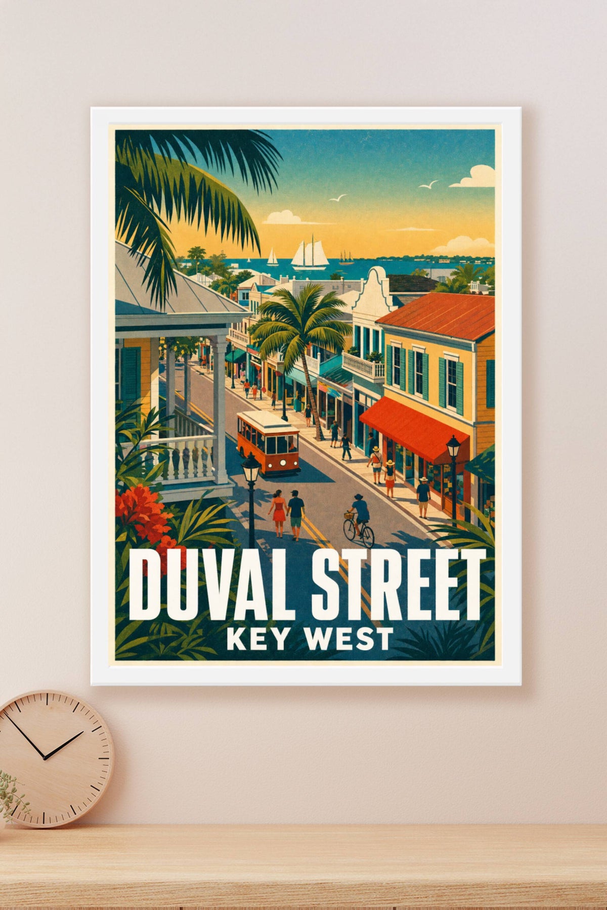 Poster de Key West, Duval Street Floride