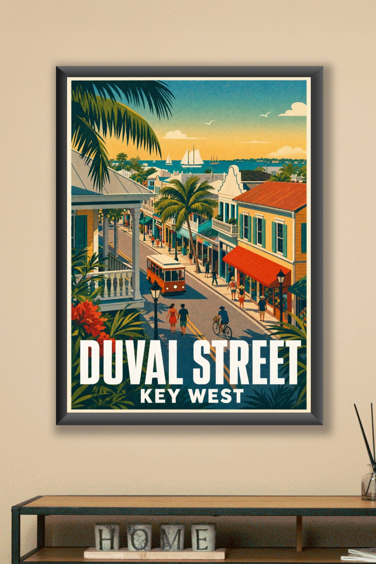 Poster de Key West, Duval Street Floride