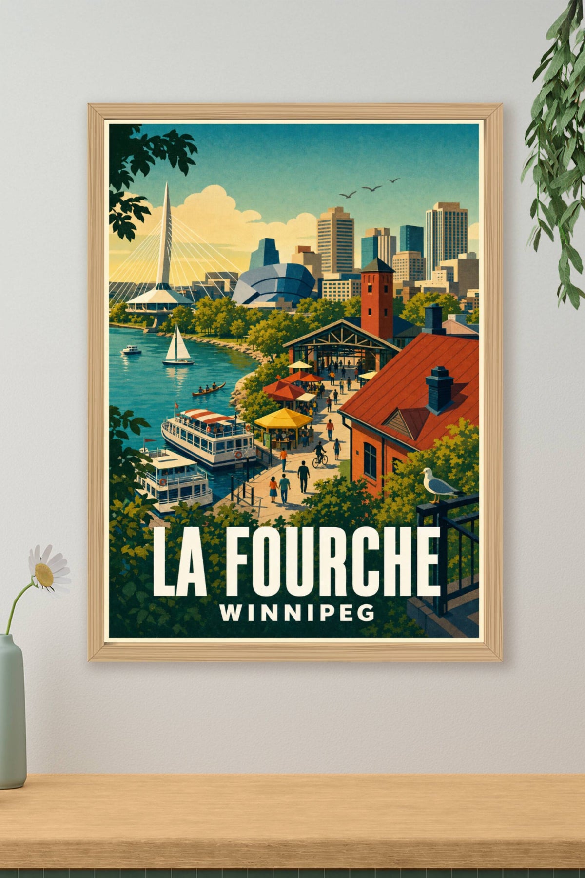 Affiche de Winnipeg, La Fourche au Canada