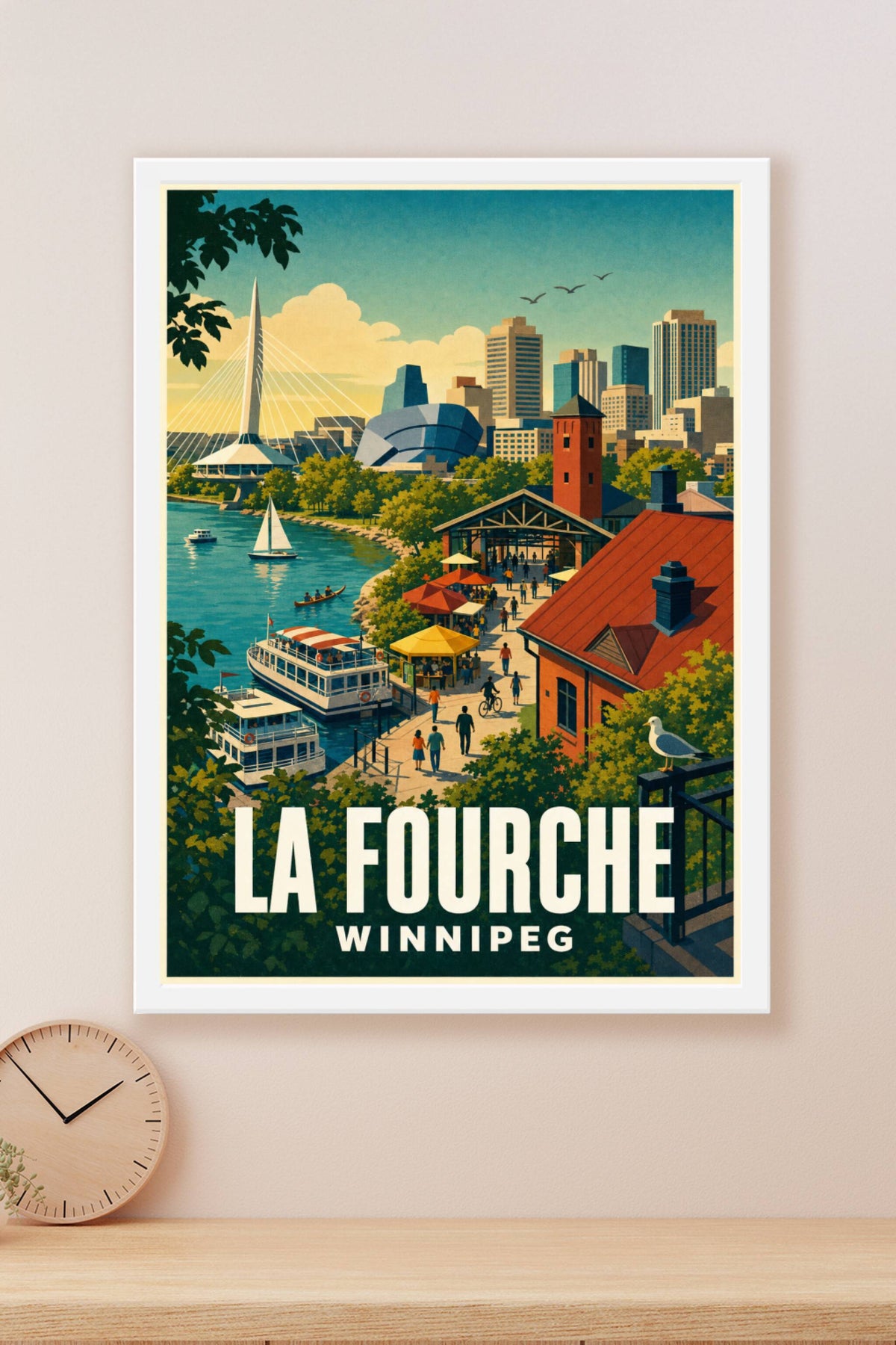 Affiche de Winnipeg, La Fourche au Canada