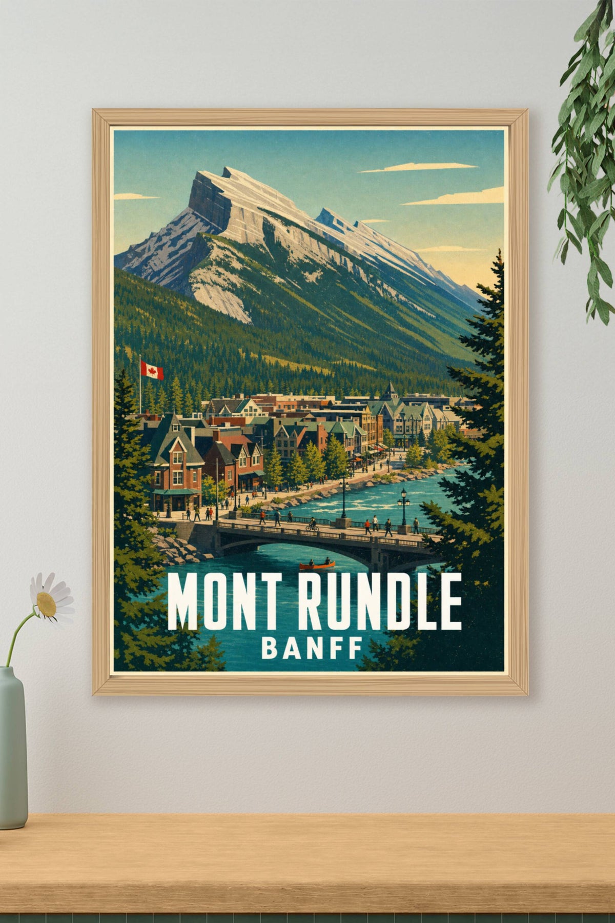 Affiche de Banff, poster du Mont Rundle
