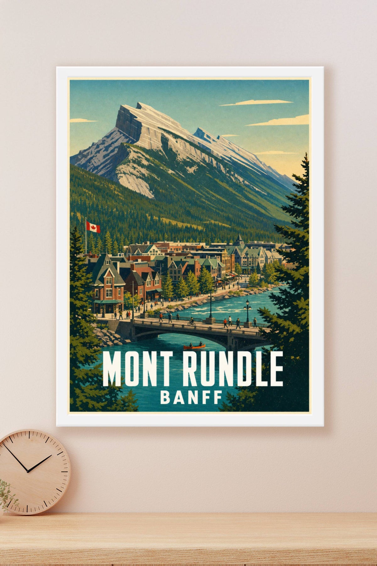 Affiche de Banff, poster du Mont Rundle