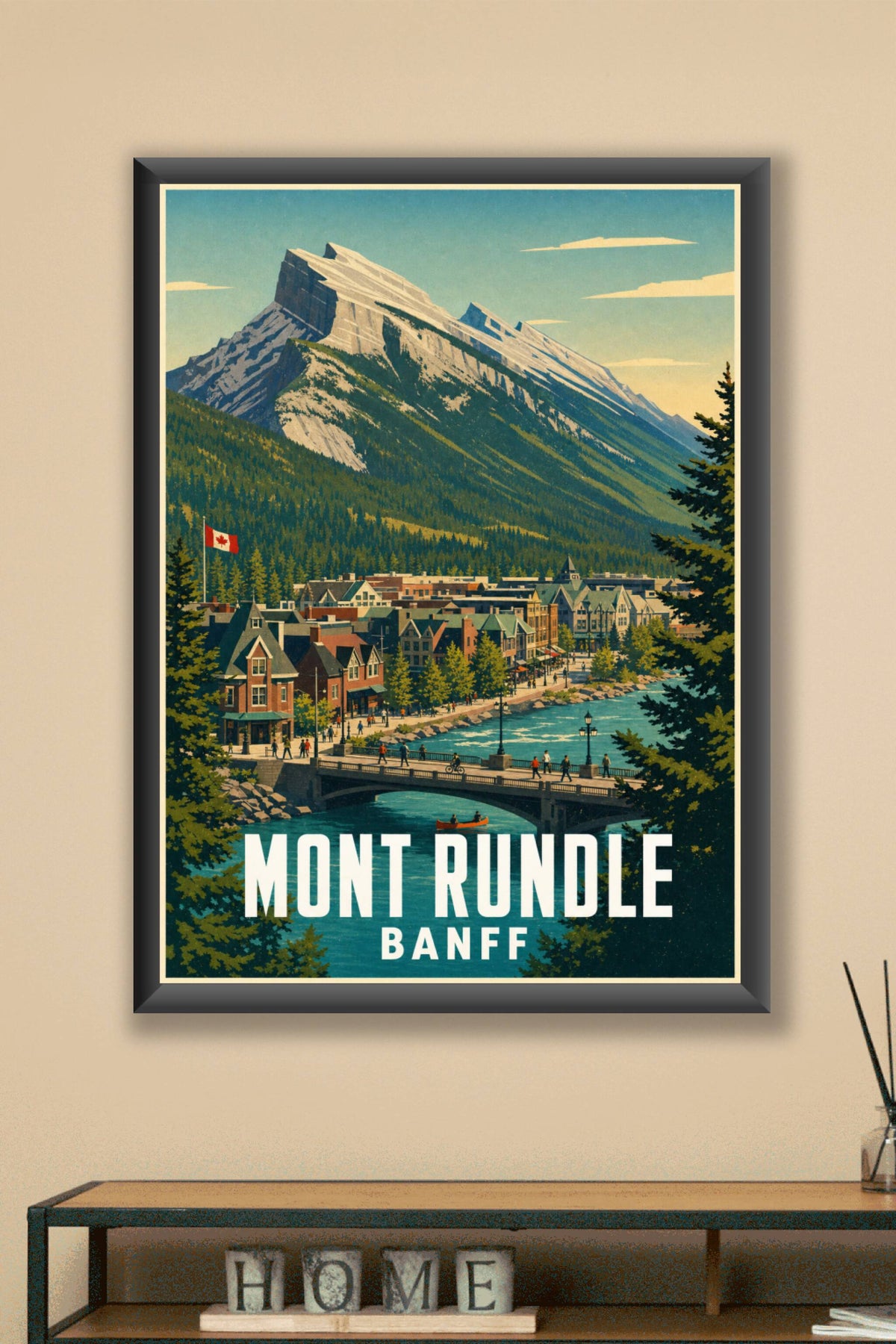 Affiche de Banff, poster du Mont Rundle