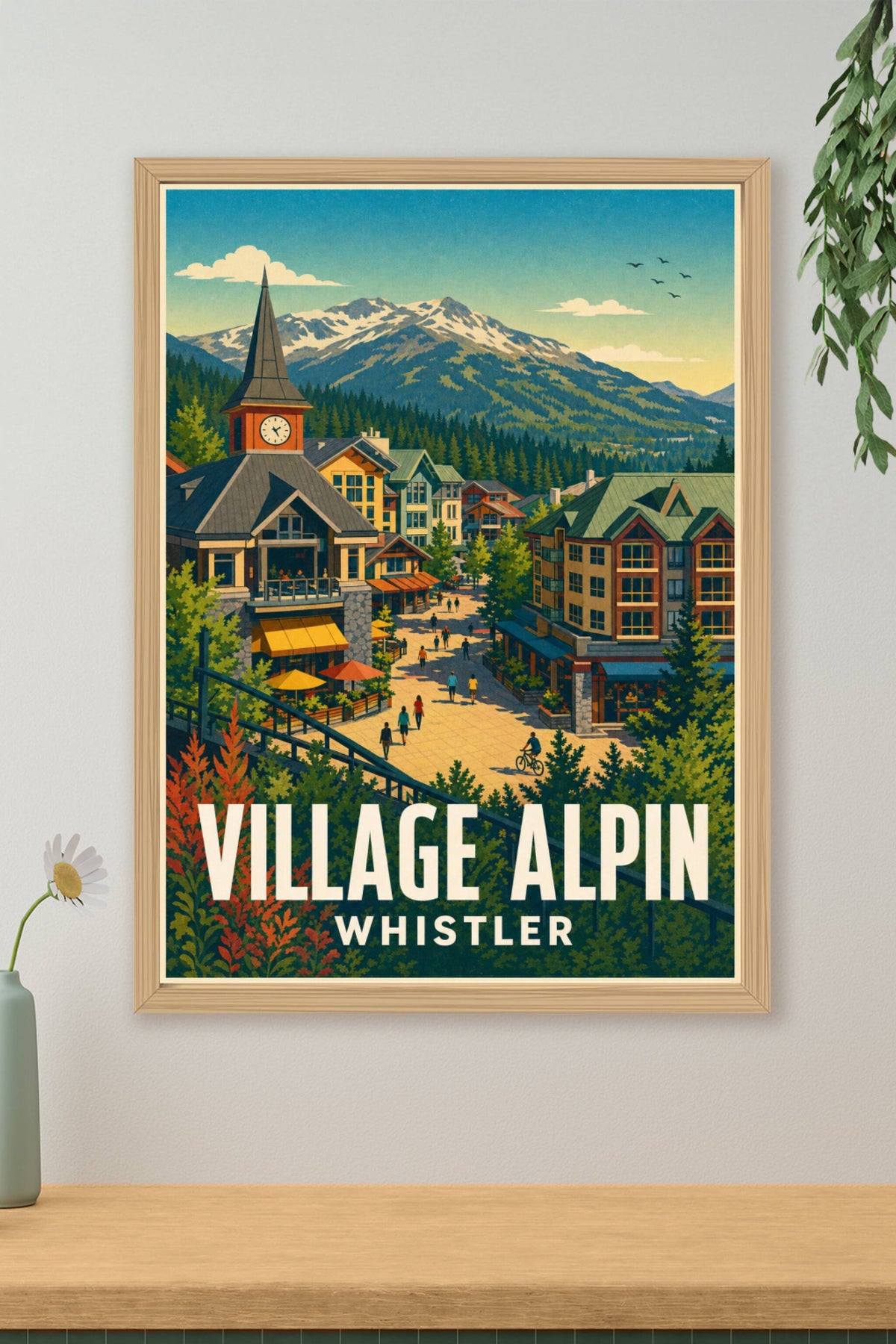 Affiche de Whistler, poster station de ski