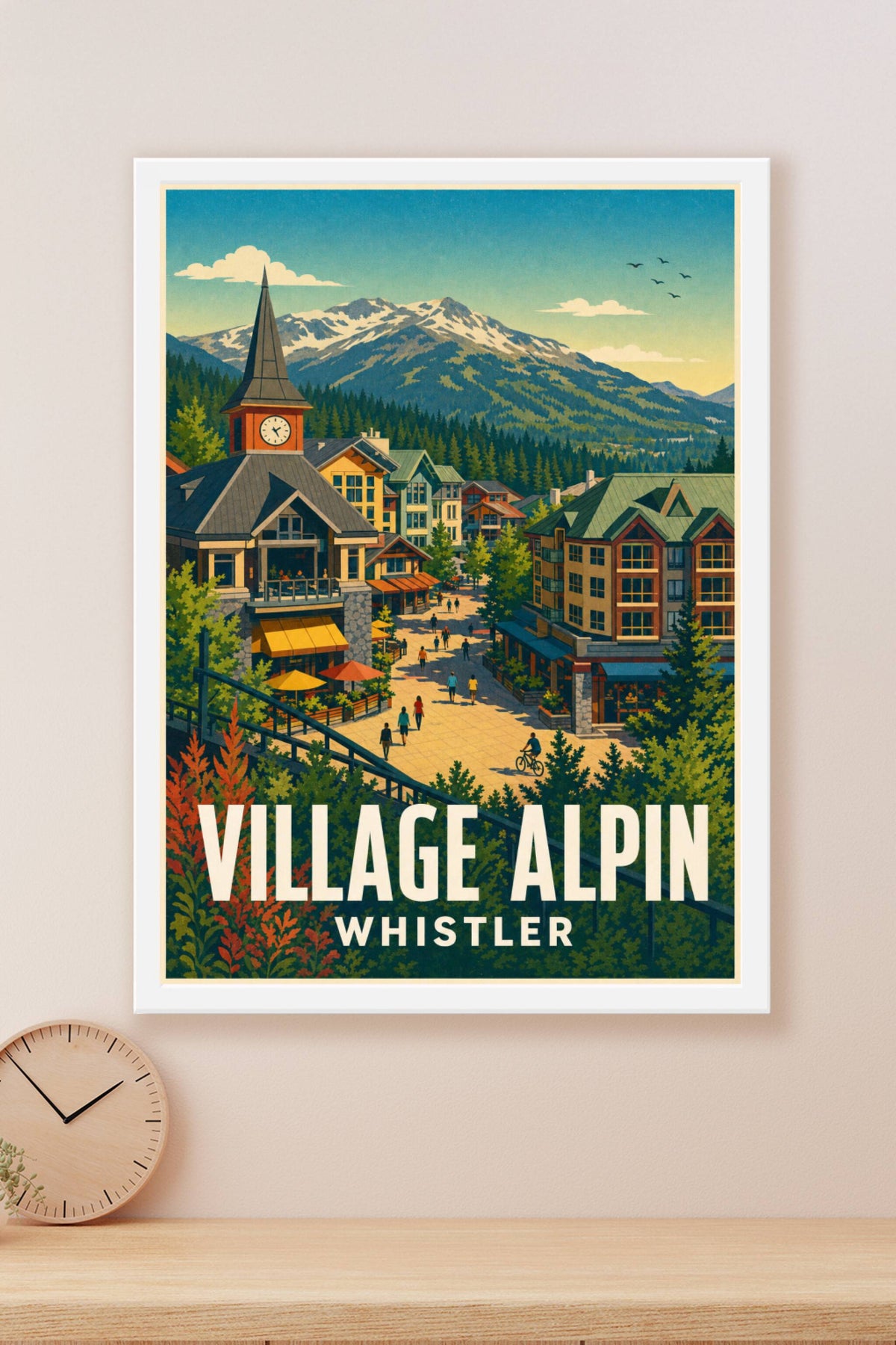 Affiche de Whistler, poster station de ski