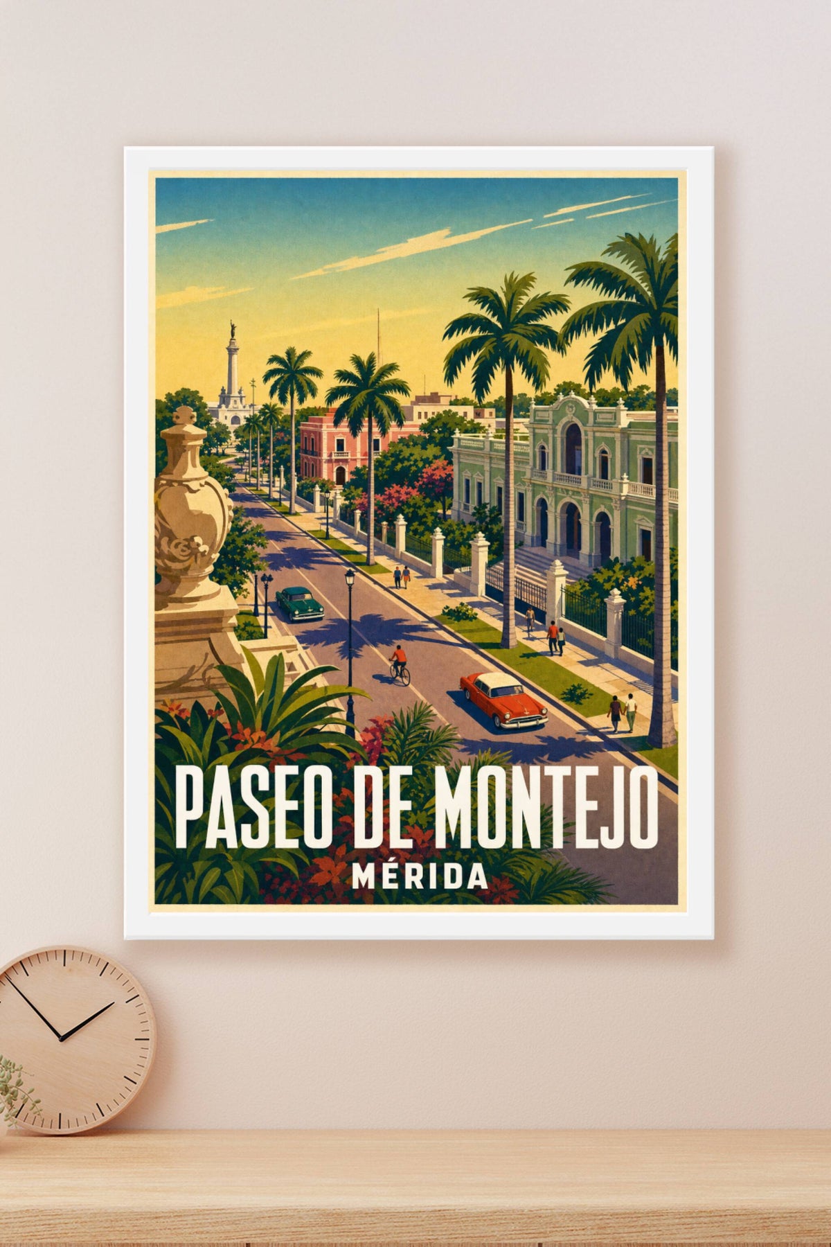 Affiche de Mérida, poster du Paseo de Montejo