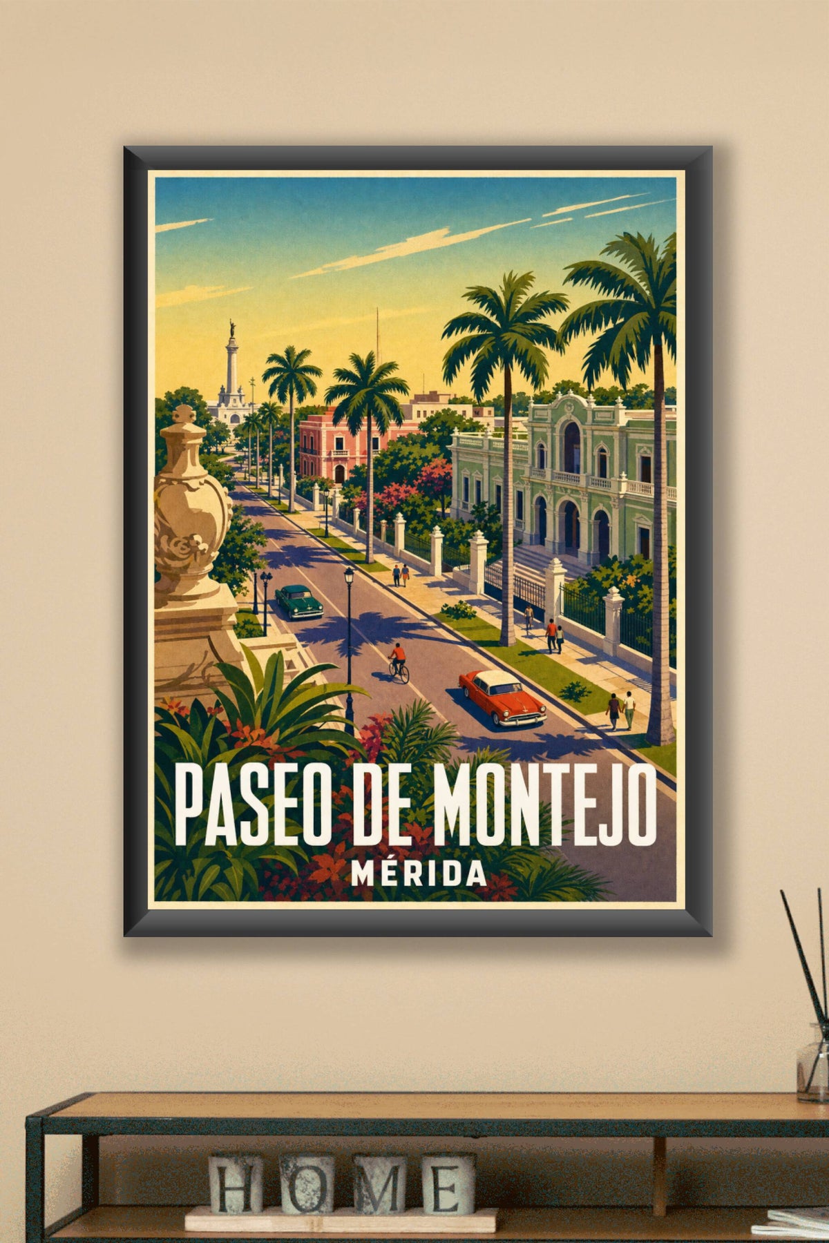 Affiche de Mérida, poster du Paseo de Montejo