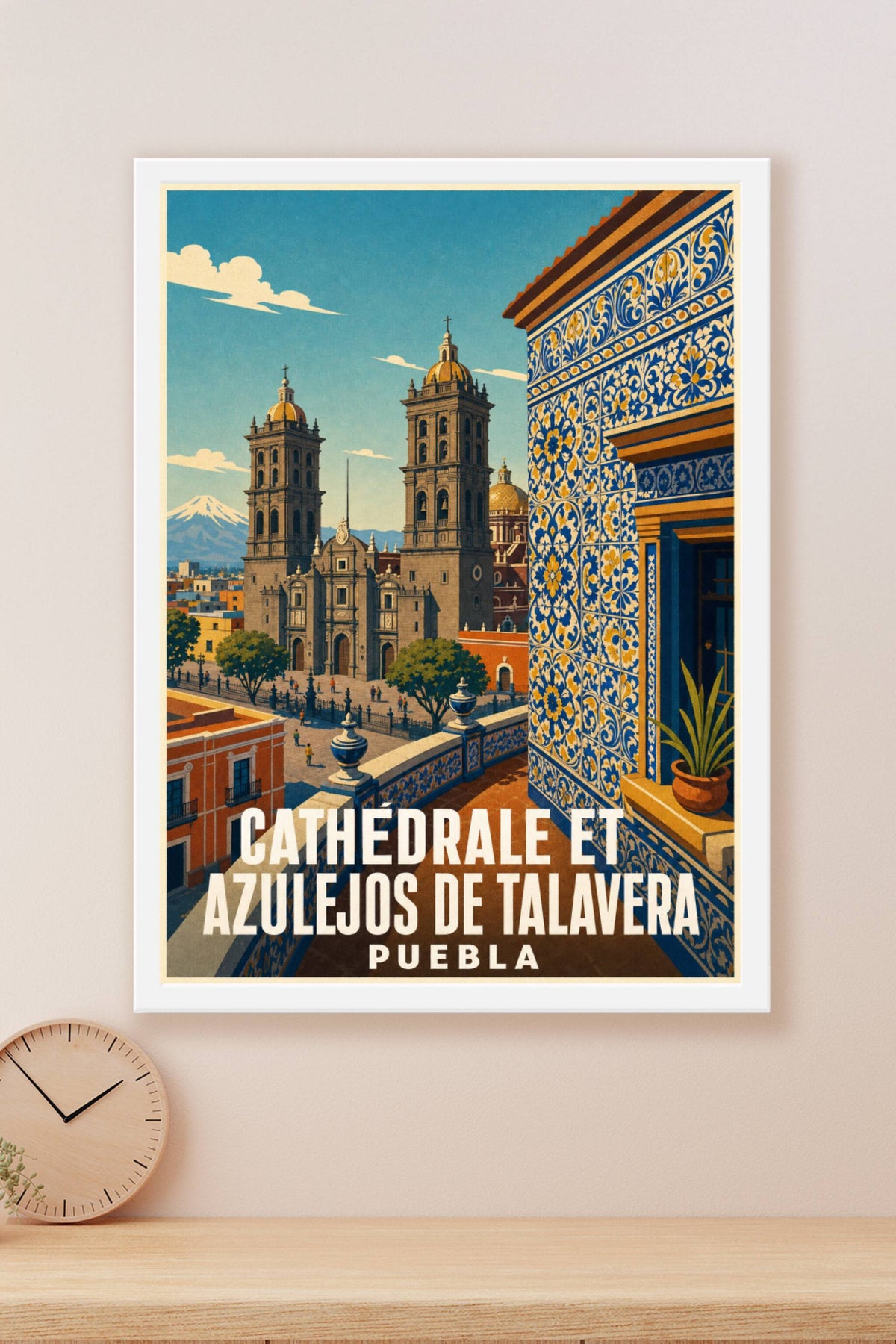 Affiche de Puebla, poster azulejos de Talavera