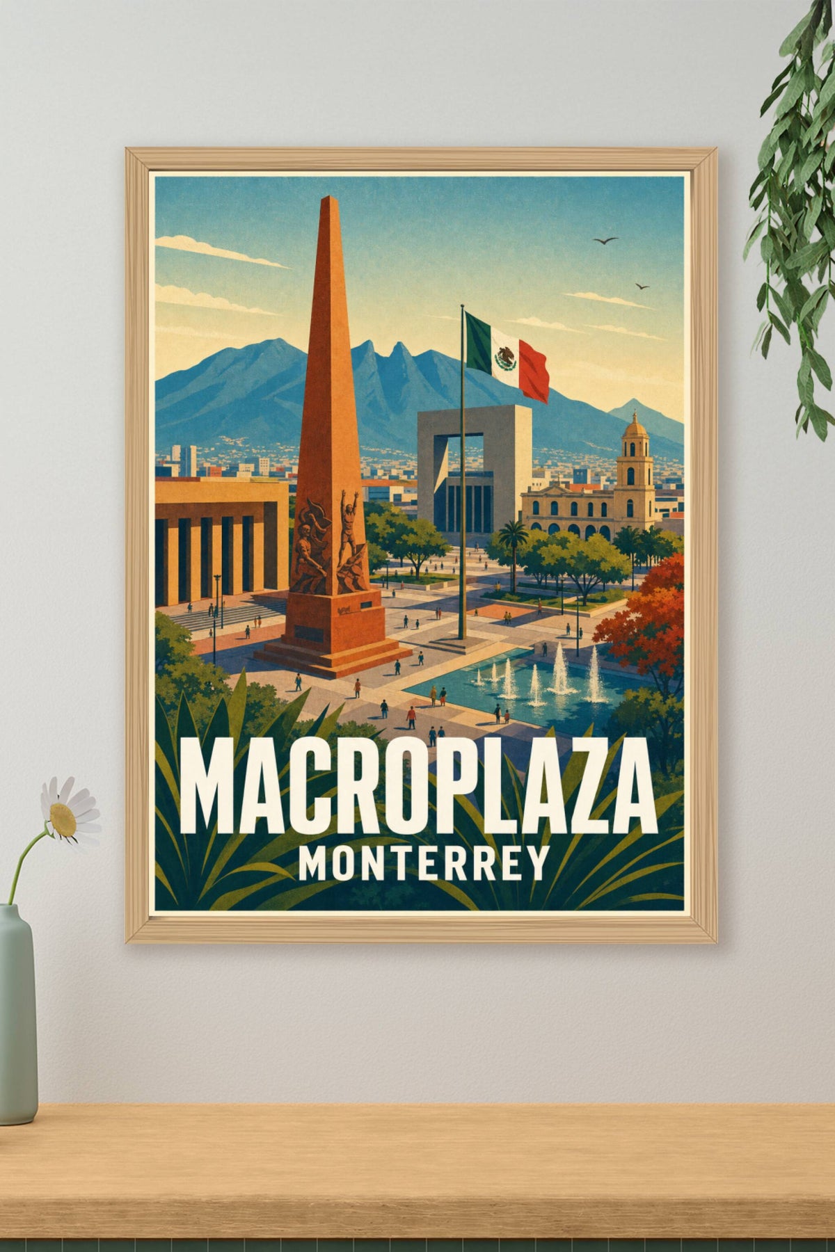 Affiche de Monterrey, poster Macroplaza